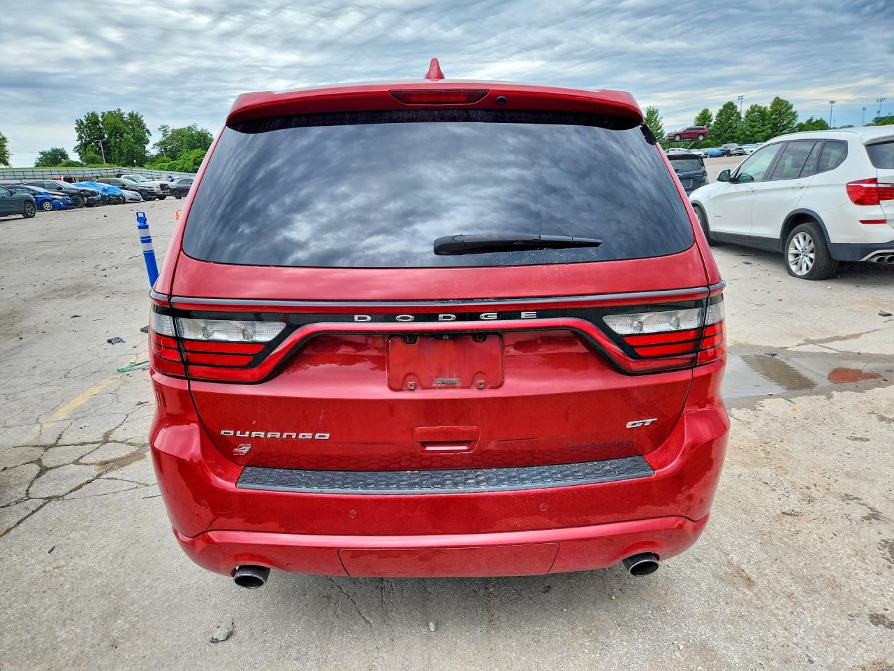 2019 Dodge Durango Gt Red vin: 1C4RDJDGXKC722196