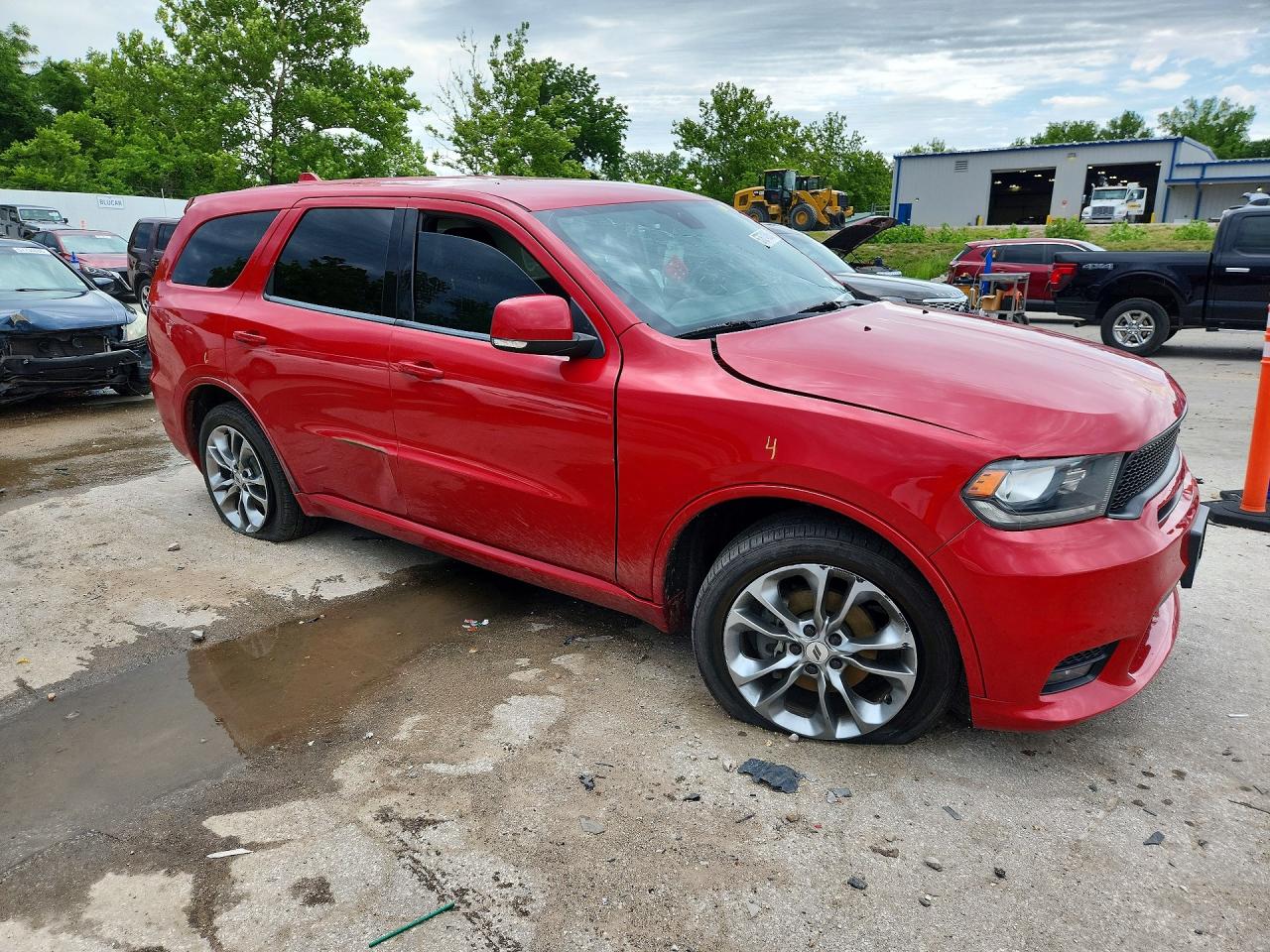 2019 Dodge Durango Gt Red vin: 1C4RDJDGXKC722196