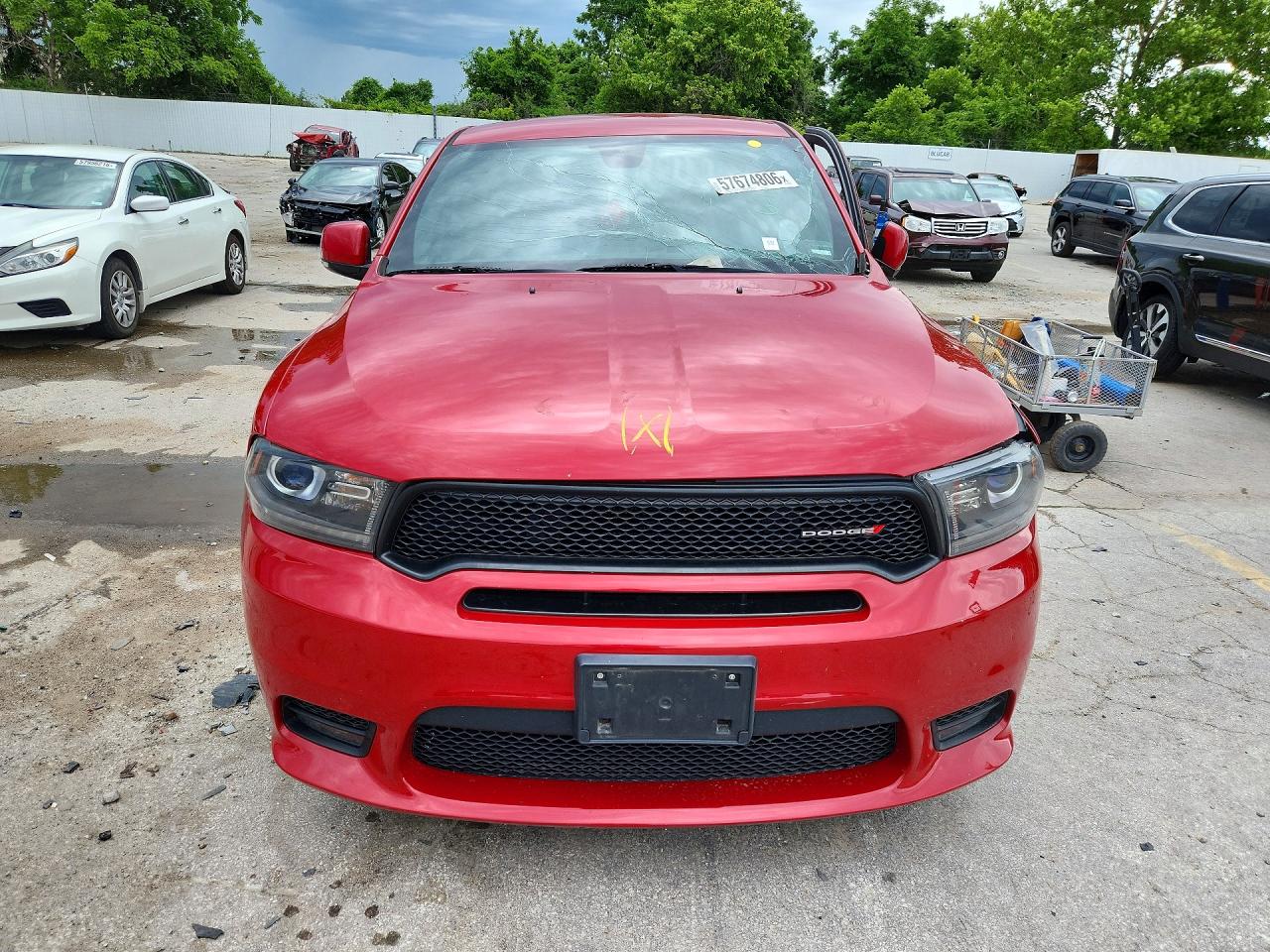 2019 Dodge Durango Gt Red vin: 1C4RDJDGXKC722196