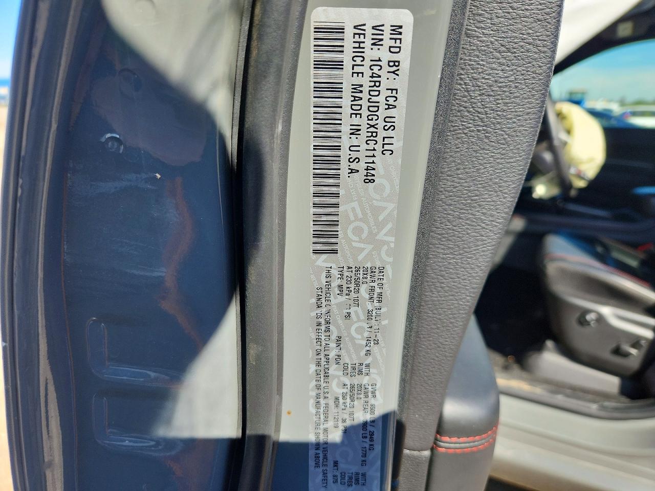 2024 Dodge Durango Gt Silver vin: 1C4RDJDGXRC111448