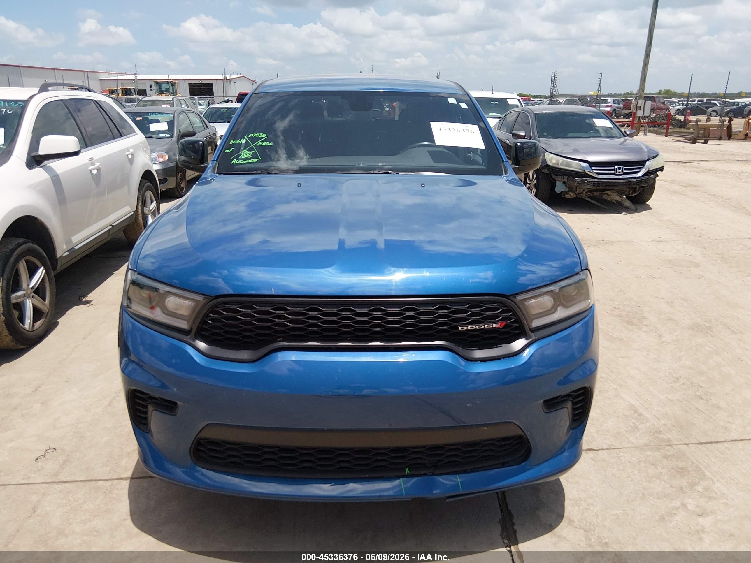 2025 Dodge Durango Gt Awd Синий vin: 1C4RDJDGXSC536478