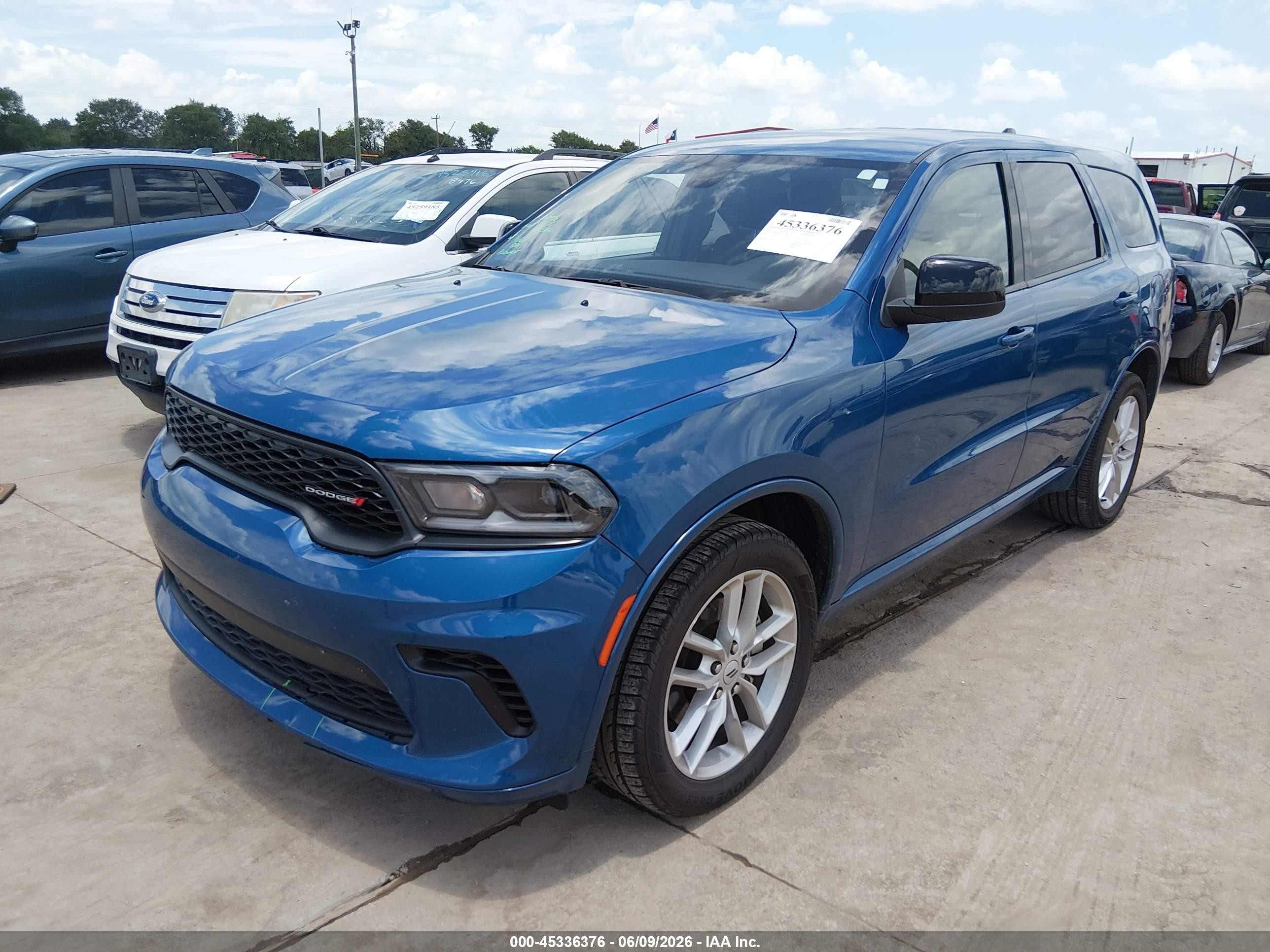 2025 Dodge Durango Gt Awd Синий vin: 1C4RDJDGXSC536478