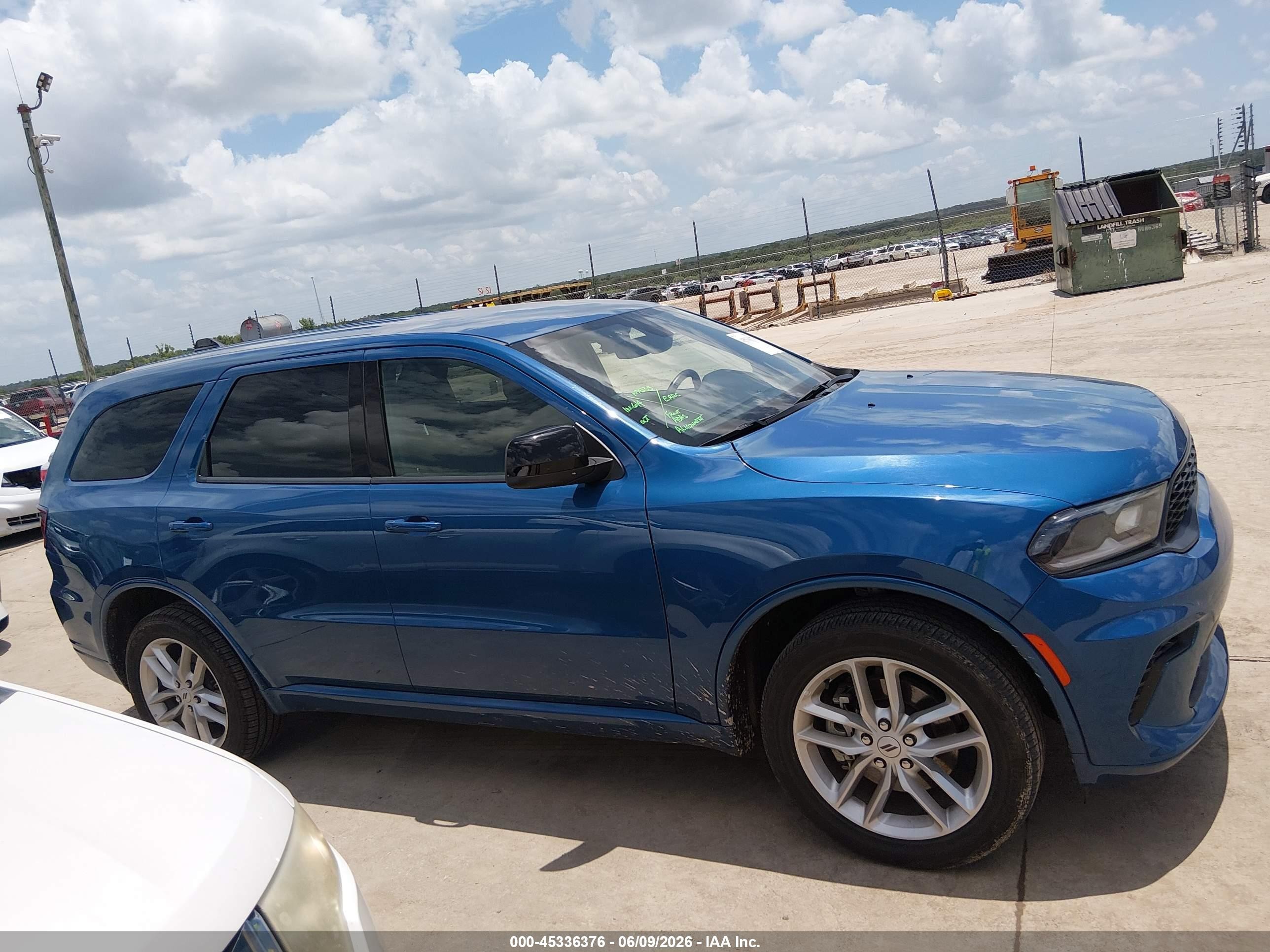 2025 Dodge Durango Gt Awd Синий vin: 1C4RDJDGXSC536478
