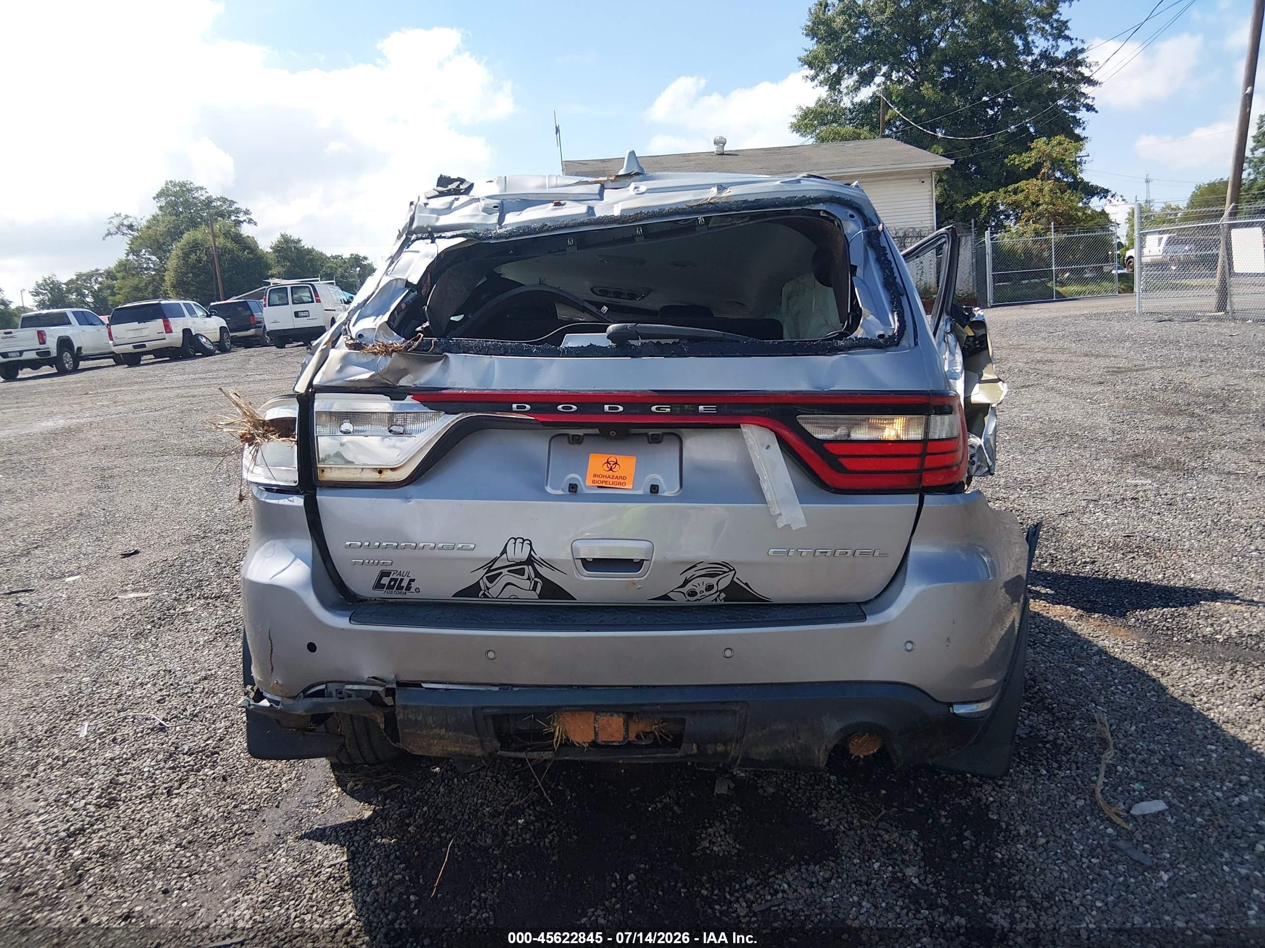 2014 Dodge Durango Citadel Серебряный vin: 1C4RDJEG0EC493417