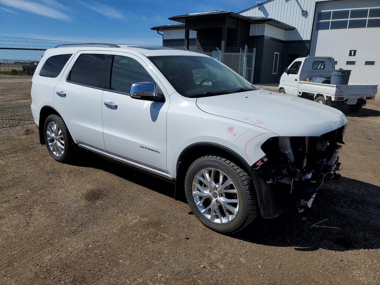2015 Dodge Durango Citadel White vin: 1C4RDJEG0FC810596