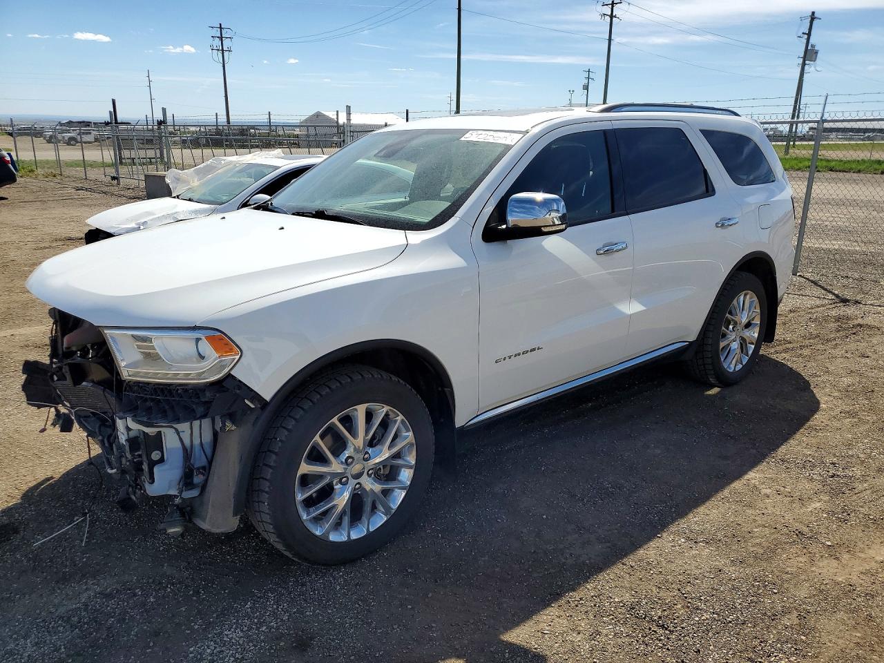2015 Dodge Durango Citadel White vin: 1C4RDJEG0FC810596