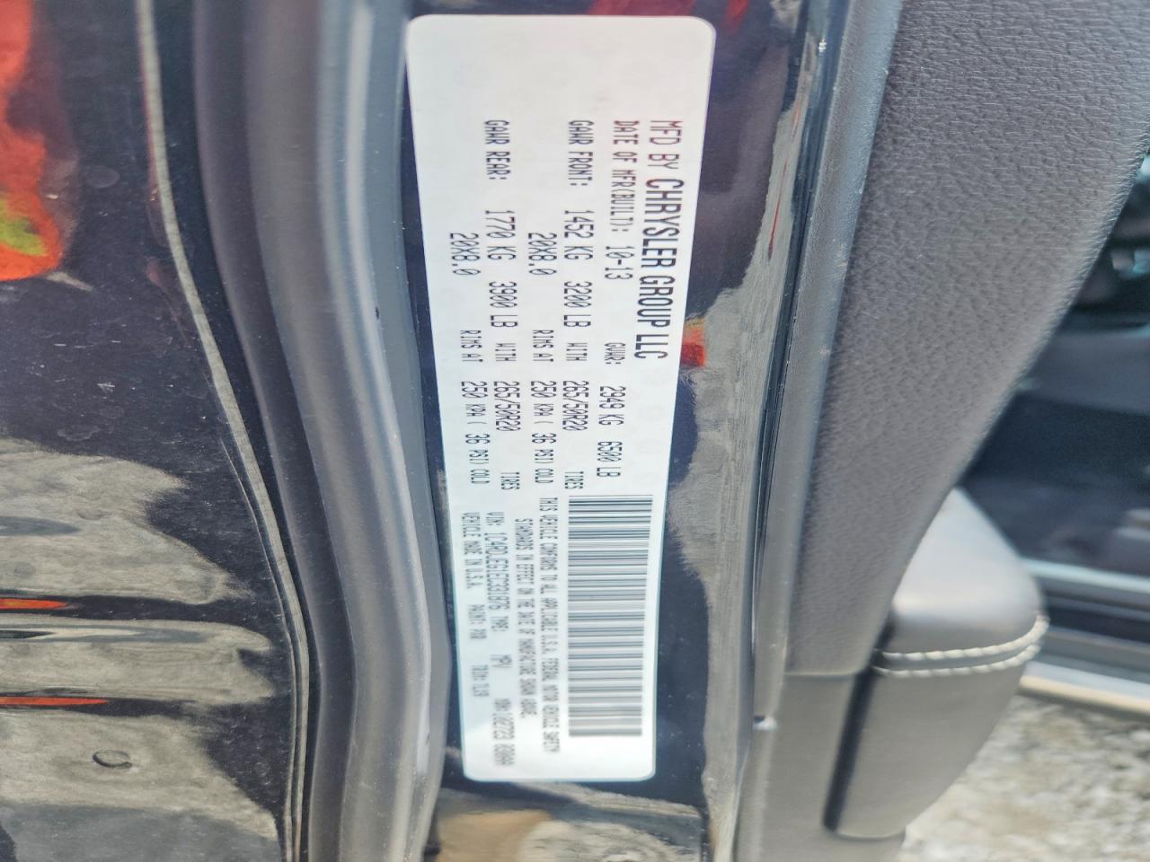 2014 Dodge Durango Citadel Black vin: 1C4RDJEG1EC331876