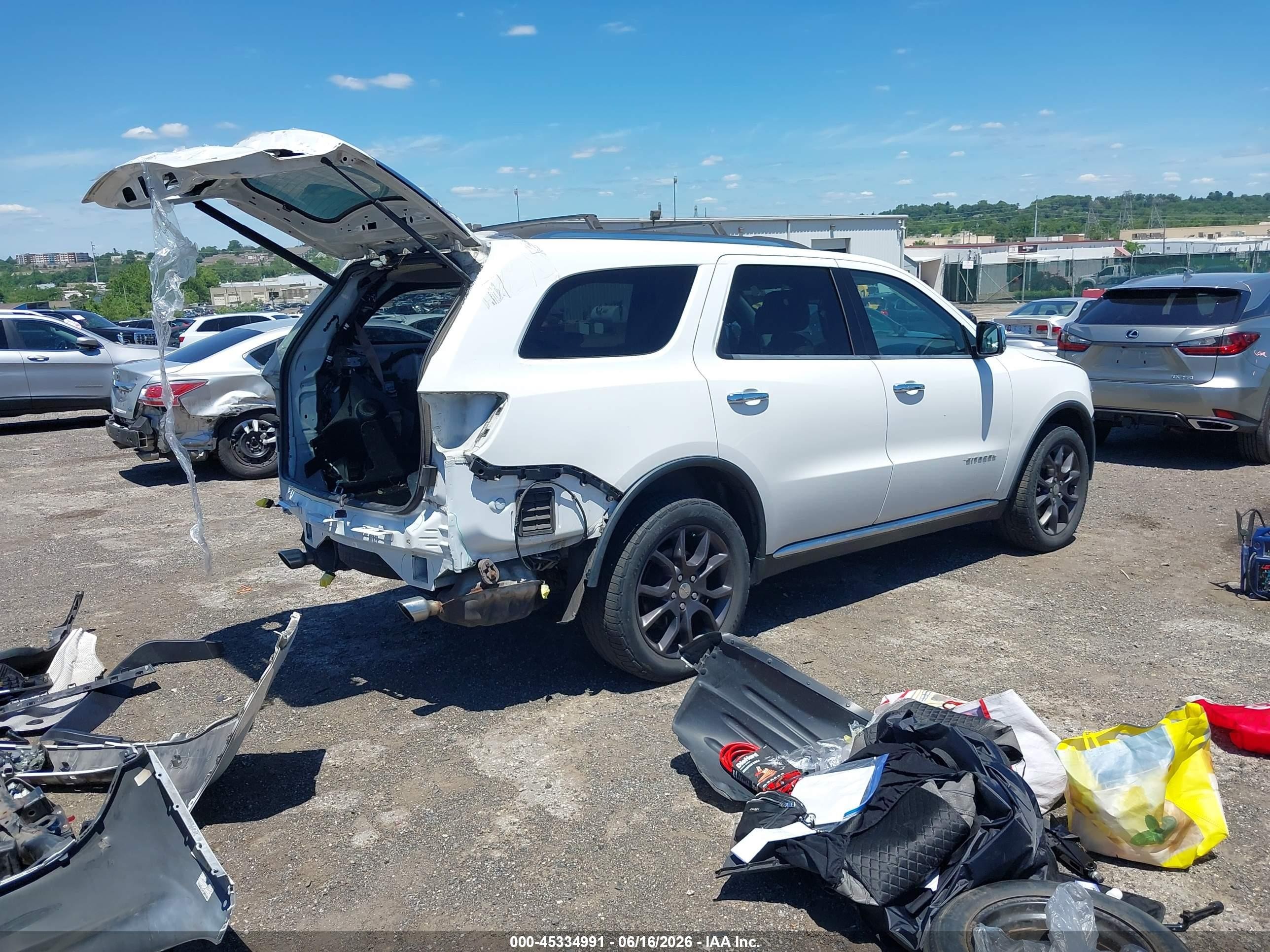 2015 Dodge Durango Citadel White vin: 1C4RDJEG1FC147930