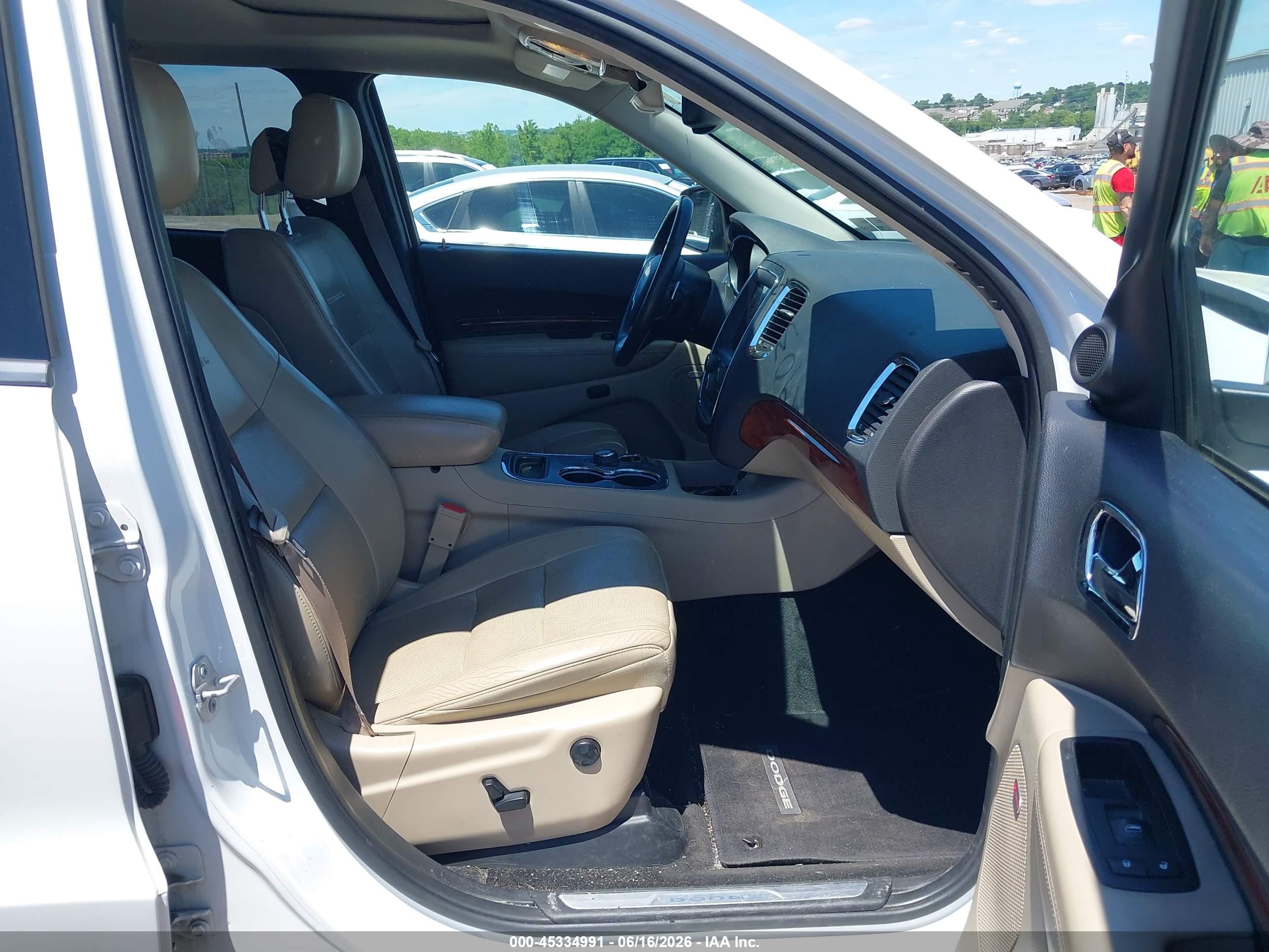 2015 Dodge Durango Citadel White vin: 1C4RDJEG1FC147930
