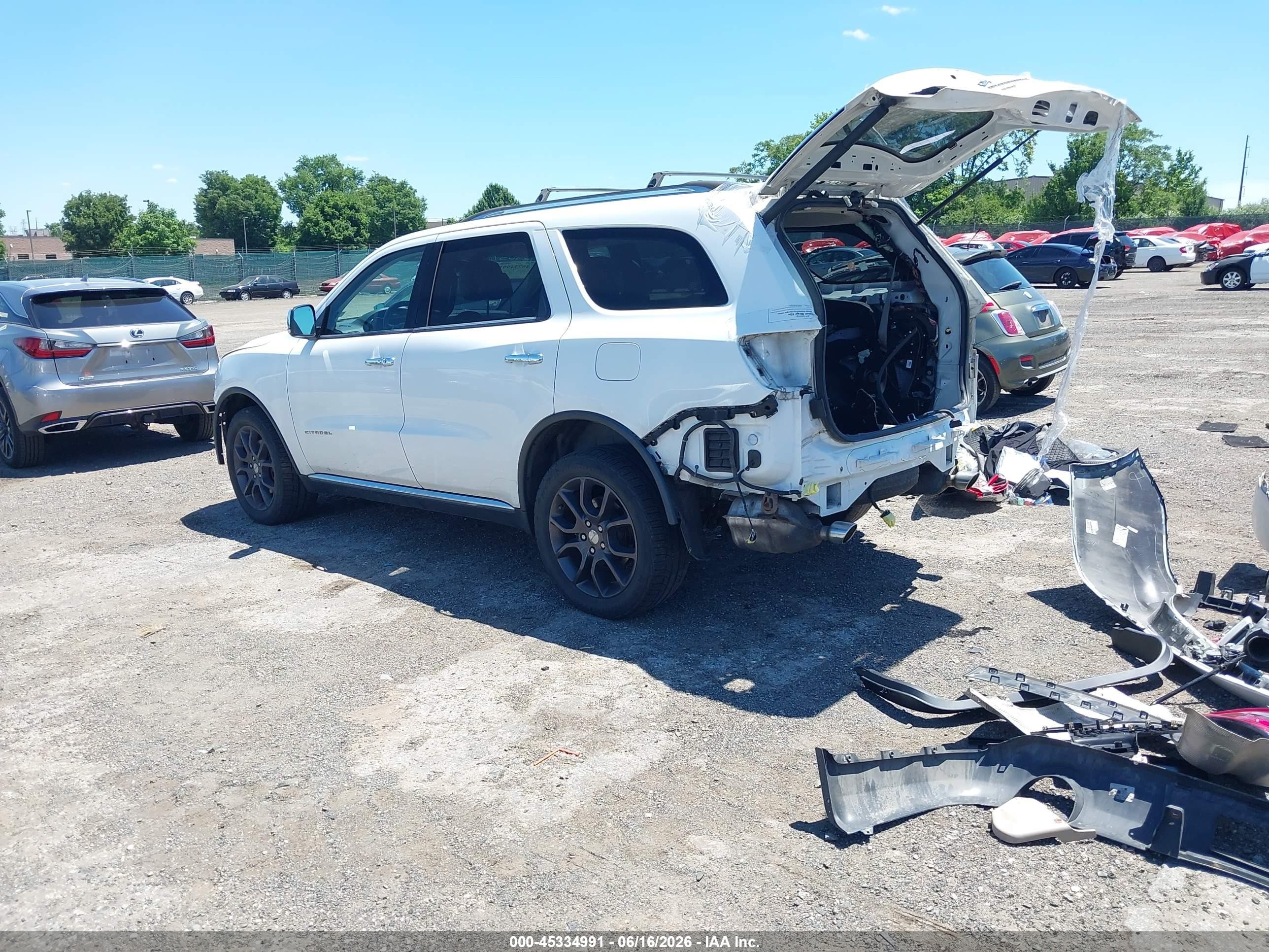 2015 Dodge Durango Citadel White vin: 1C4RDJEG1FC147930