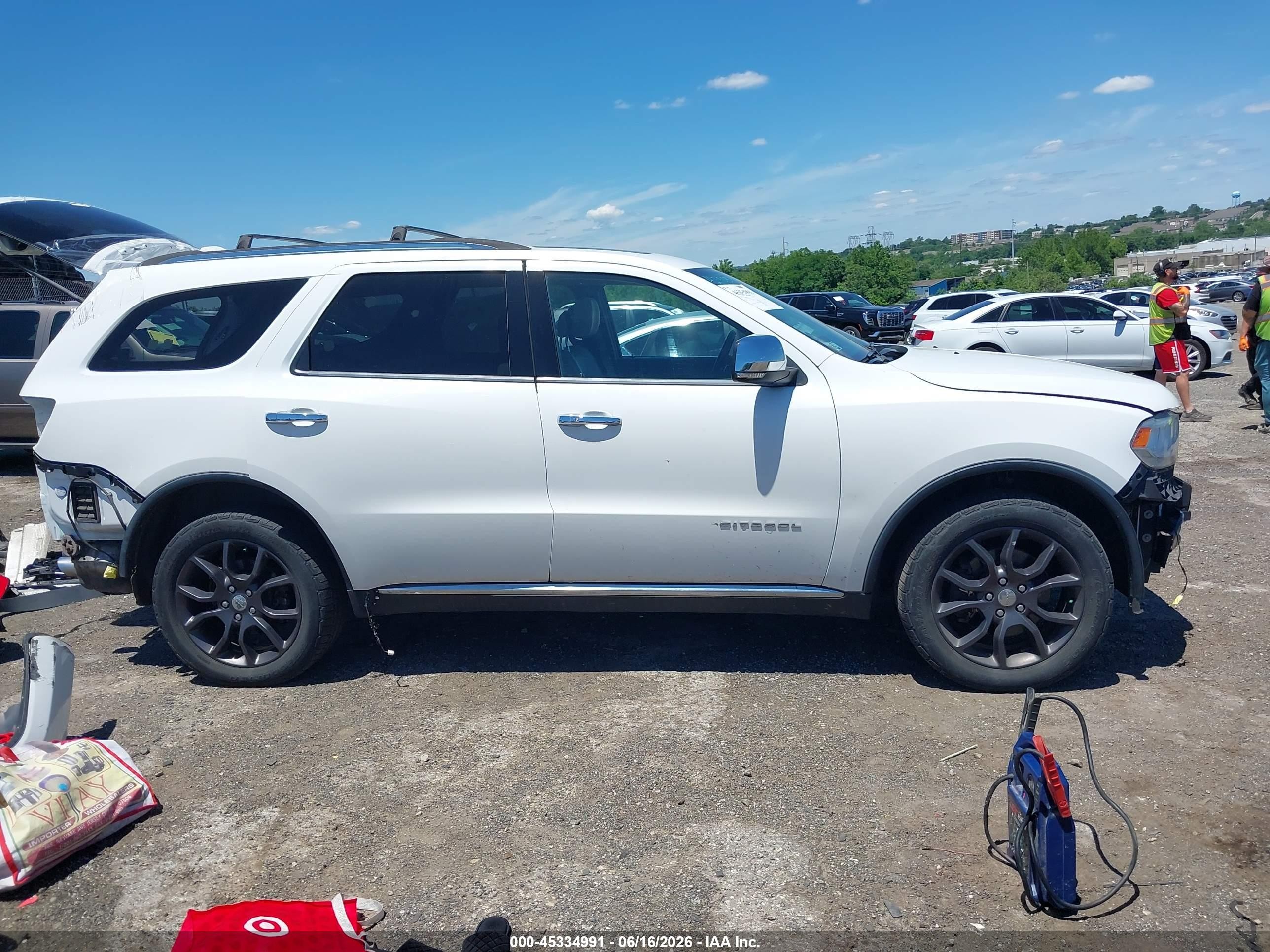 2015 Dodge Durango Citadel White vin: 1C4RDJEG1FC147930