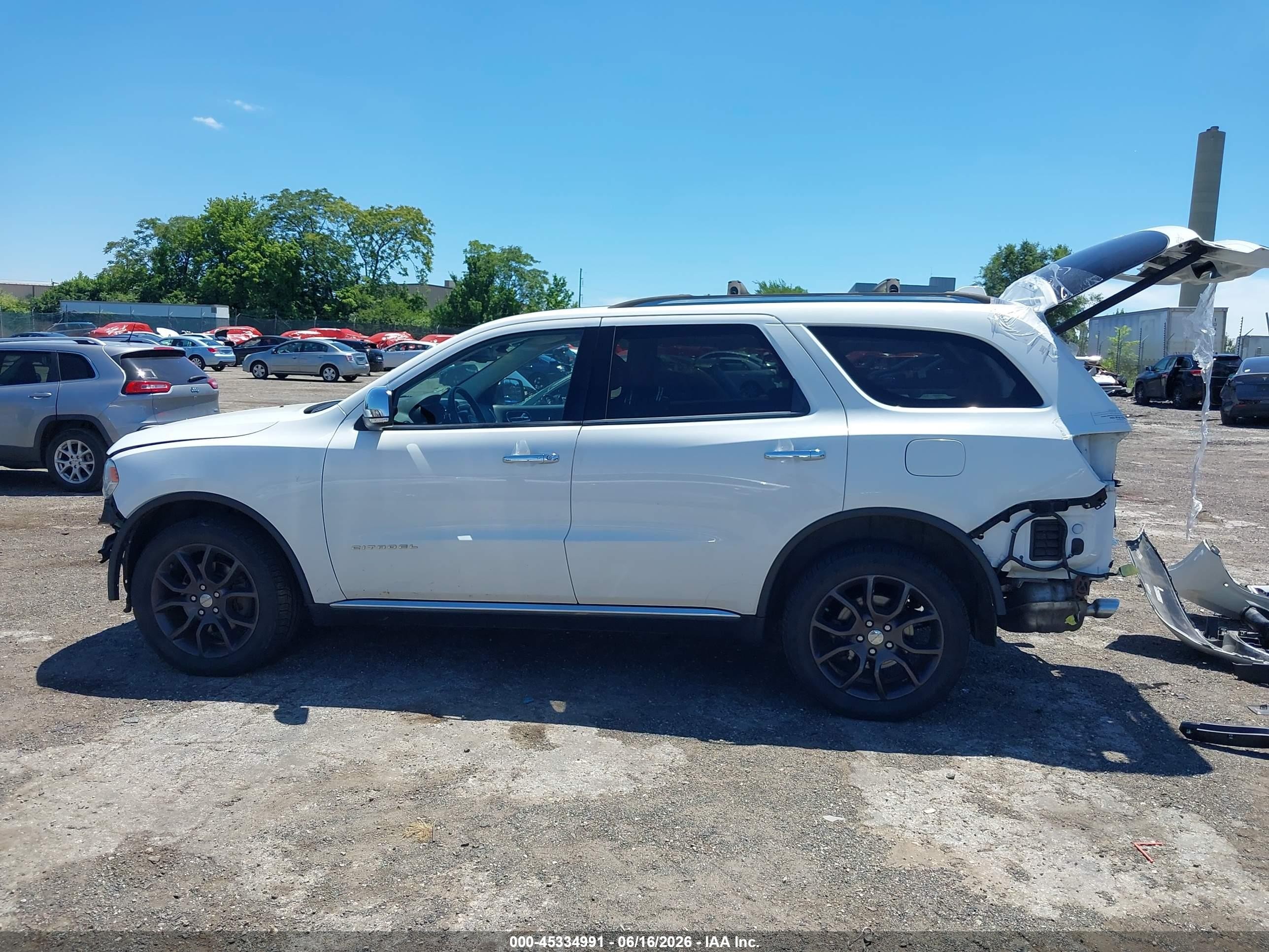 2015 Dodge Durango Citadel White vin: 1C4RDJEG1FC147930