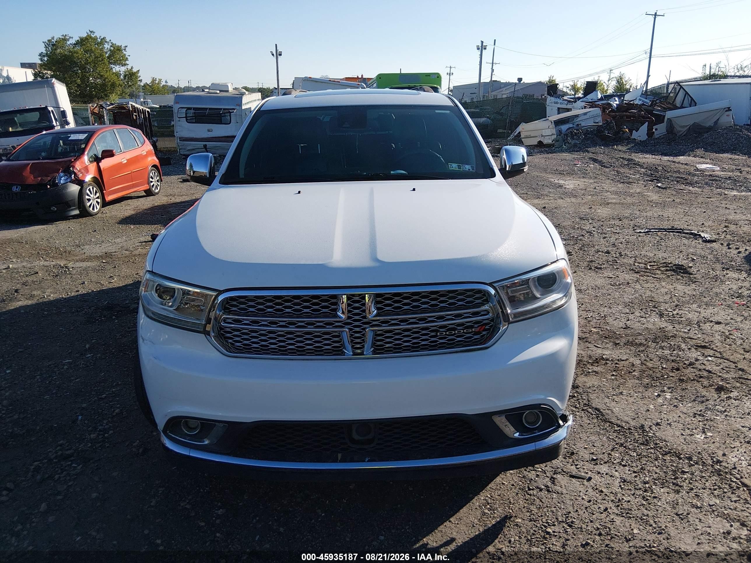 2015 Dodge Durango Citadel Белый vin: 1C4RDJEG3FC148223