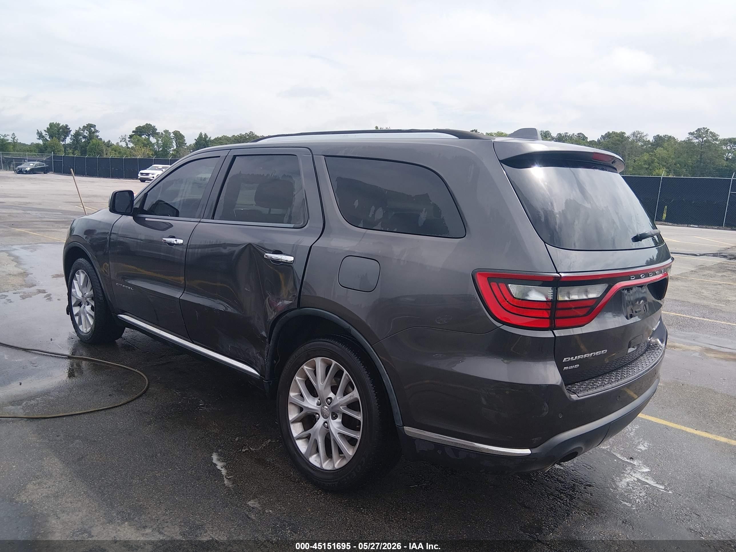 2015 Dodge Durango Citadel Gray vin: 1C4RDJEG3FC921546