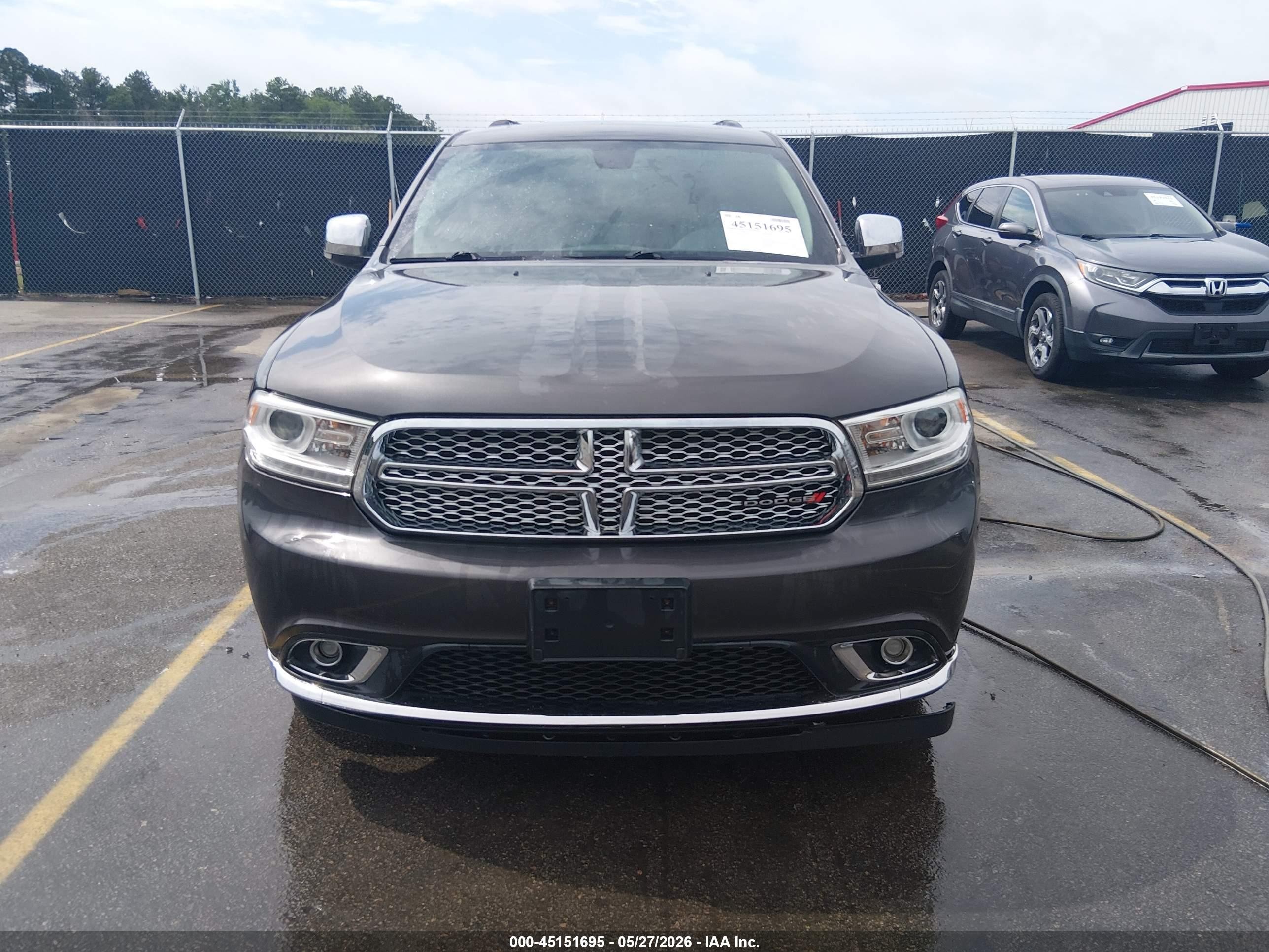 2015 Dodge Durango Citadel Gray vin: 1C4RDJEG3FC921546
