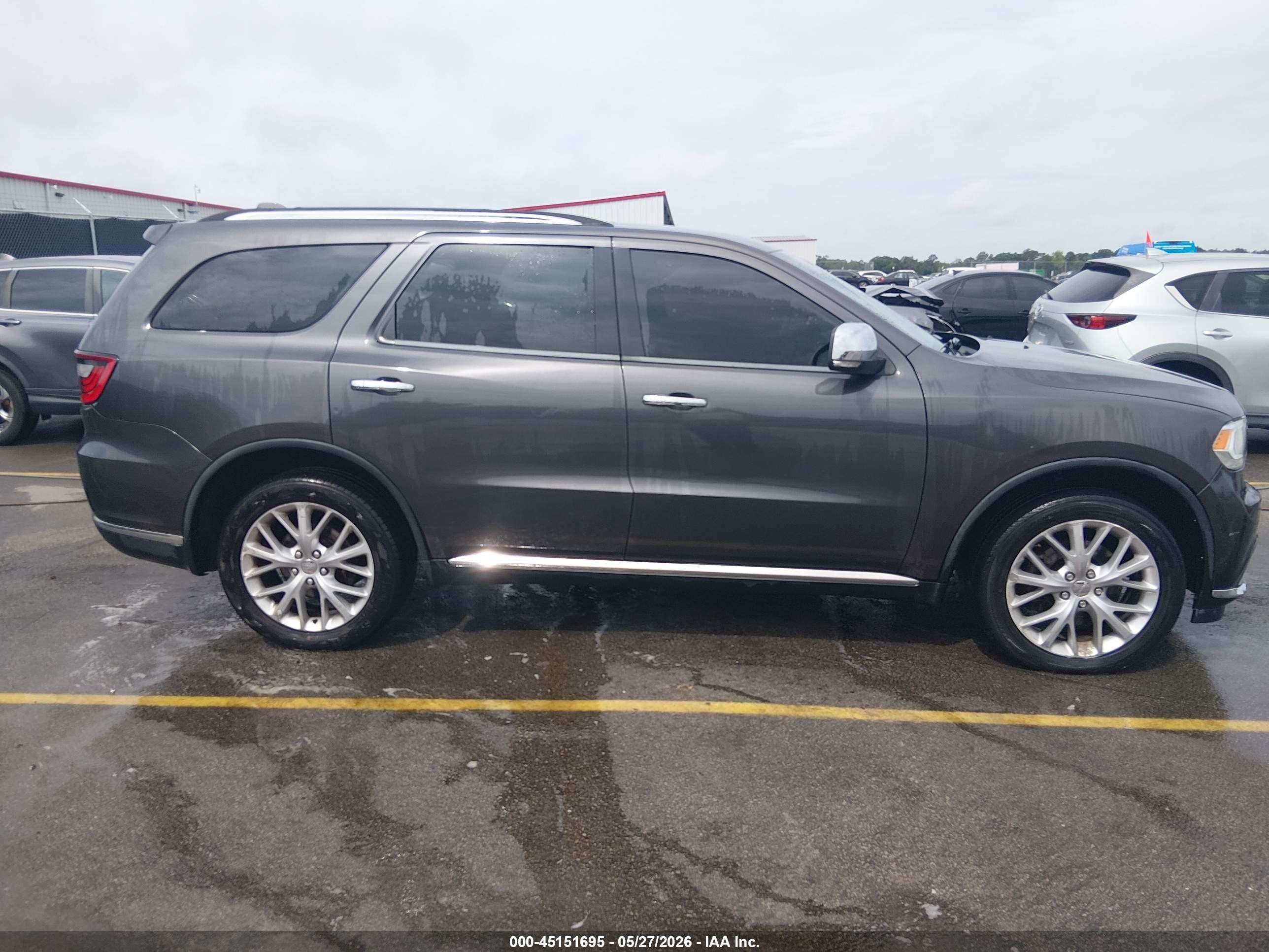 2015 Dodge Durango Citadel Gray vin: 1C4RDJEG3FC921546