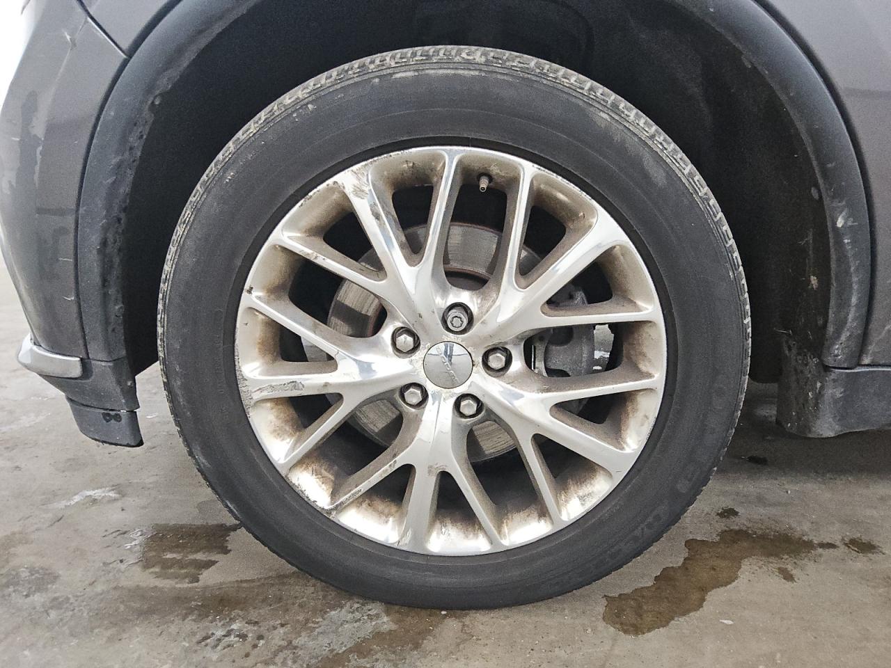 2014 Dodge Durango Citadel Серый vin: 1C4RDJEG4EC563274 Damage: Left Front Wheel, Curb Rash, > 12 Inches