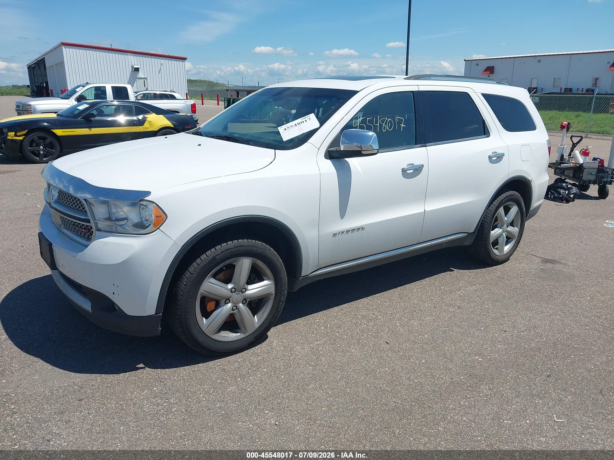 2013 Dodge Durango Citadel White vin: 1C4RDJEG5DC674995
