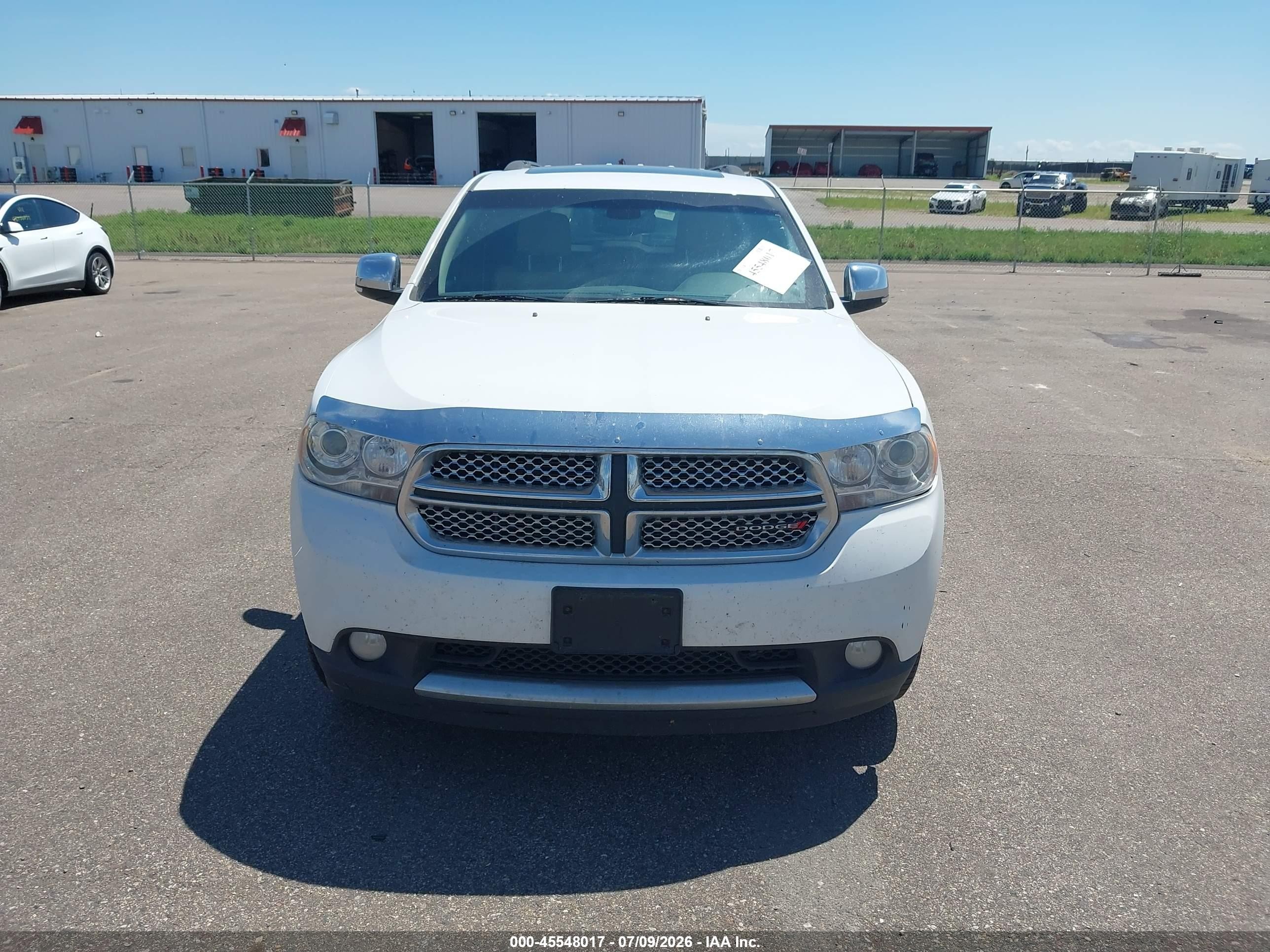 2013 Dodge Durango Citadel White vin: 1C4RDJEG5DC674995