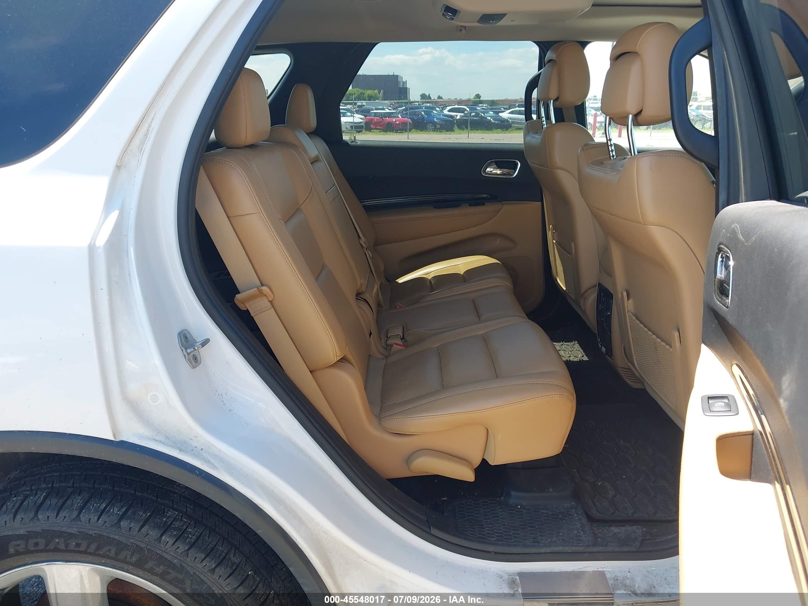 2013 Dodge Durango Citadel White vin: 1C4RDJEG5DC674995