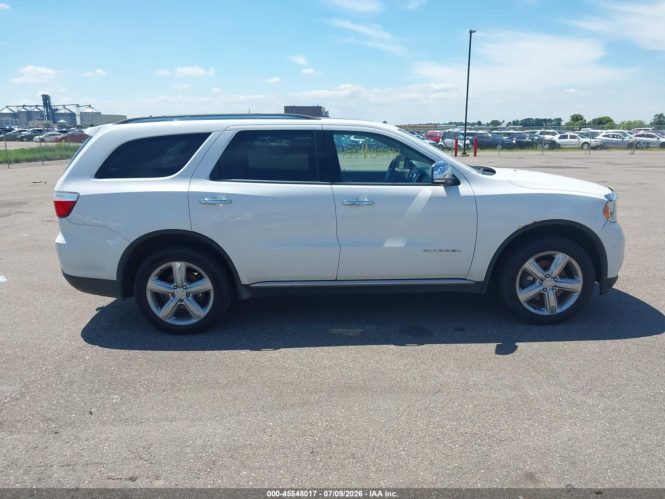 2013 Dodge Durango Citadel White vin: 1C4RDJEG5DC674995