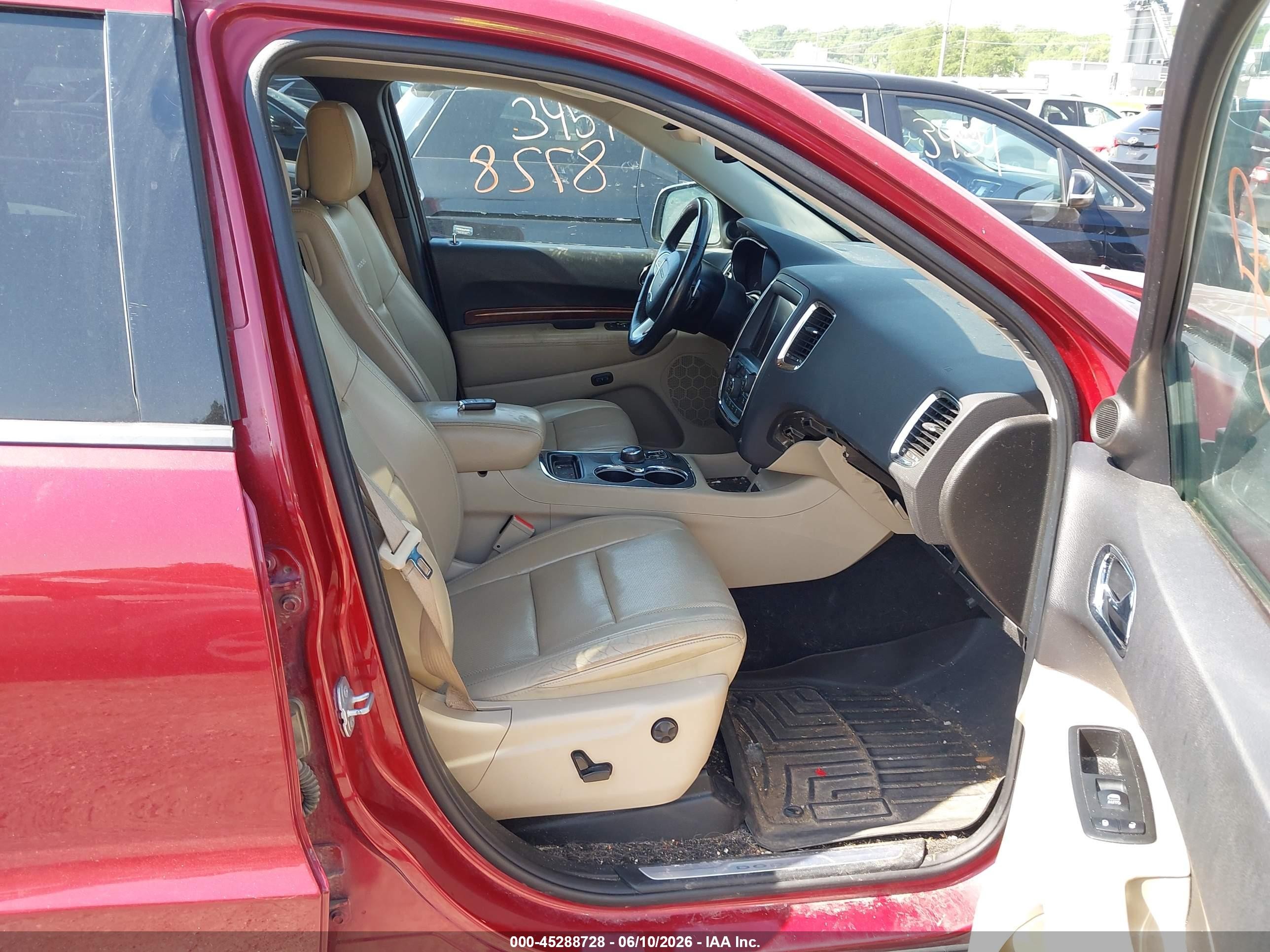 2014 Dodge Durango Citadel Red vin: 1C4RDJEG5EC971038