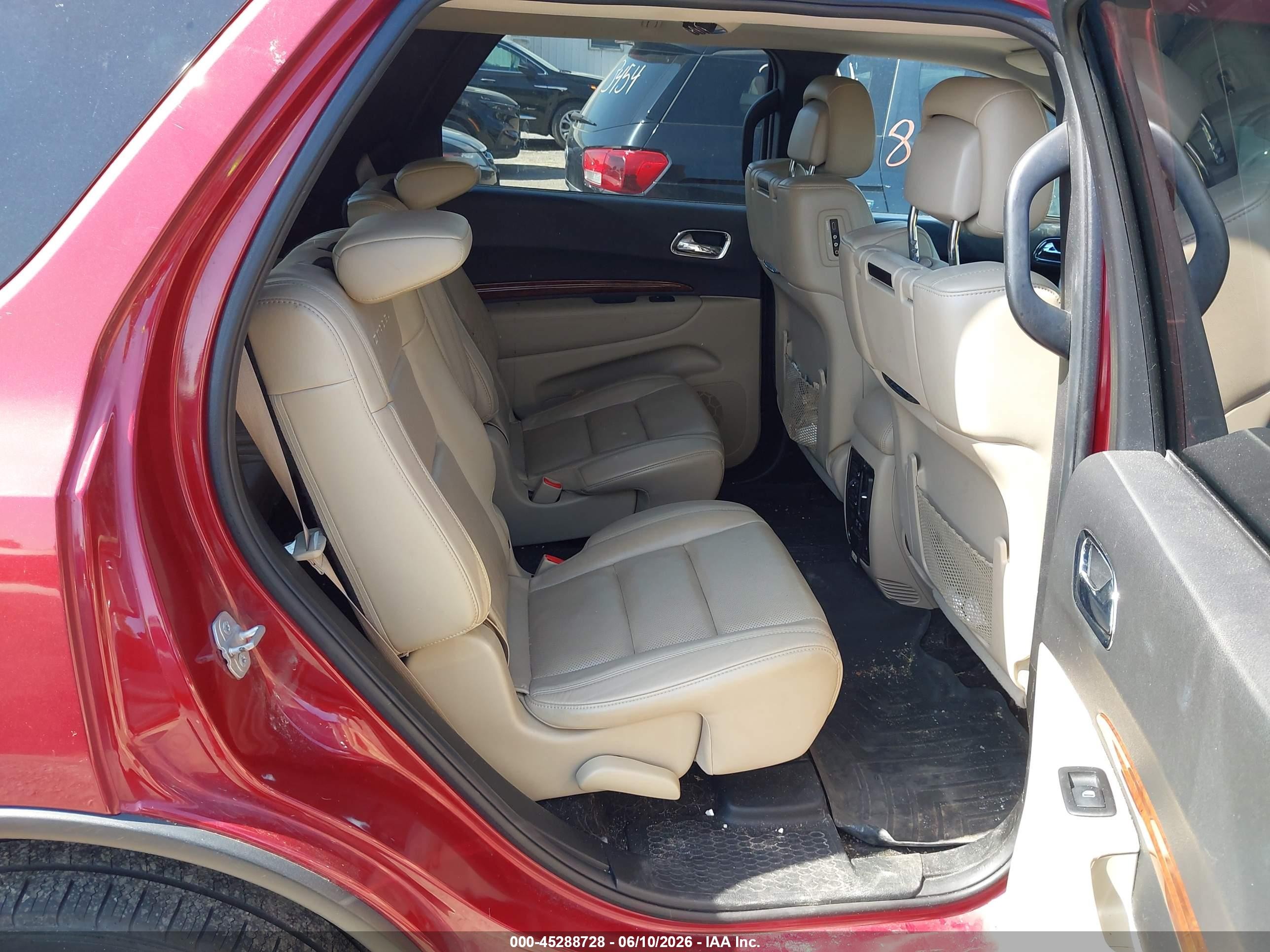 2014 Dodge Durango Citadel Red vin: 1C4RDJEG5EC971038