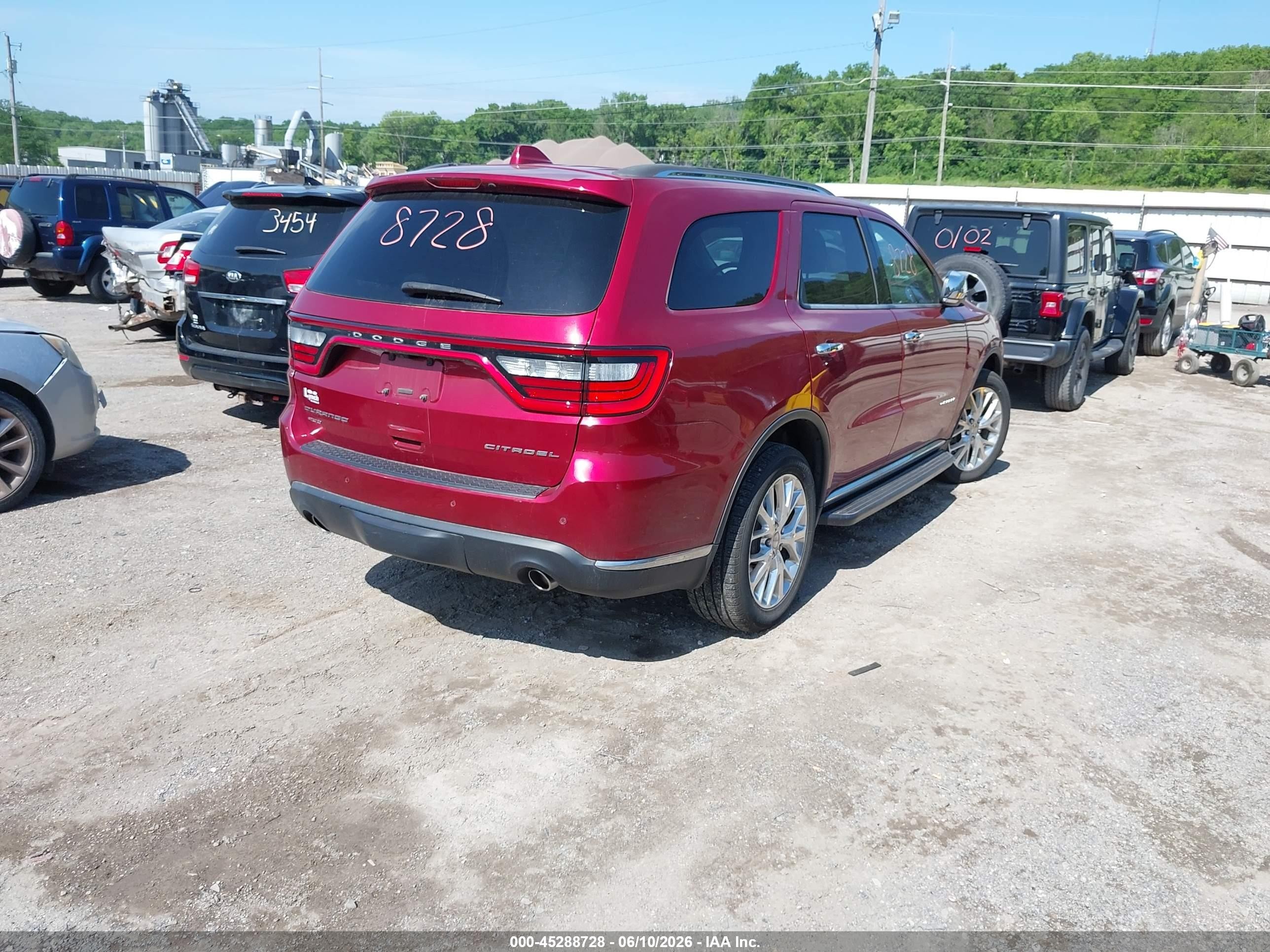 2014 Dodge Durango Citadel Red vin: 1C4RDJEG5EC971038