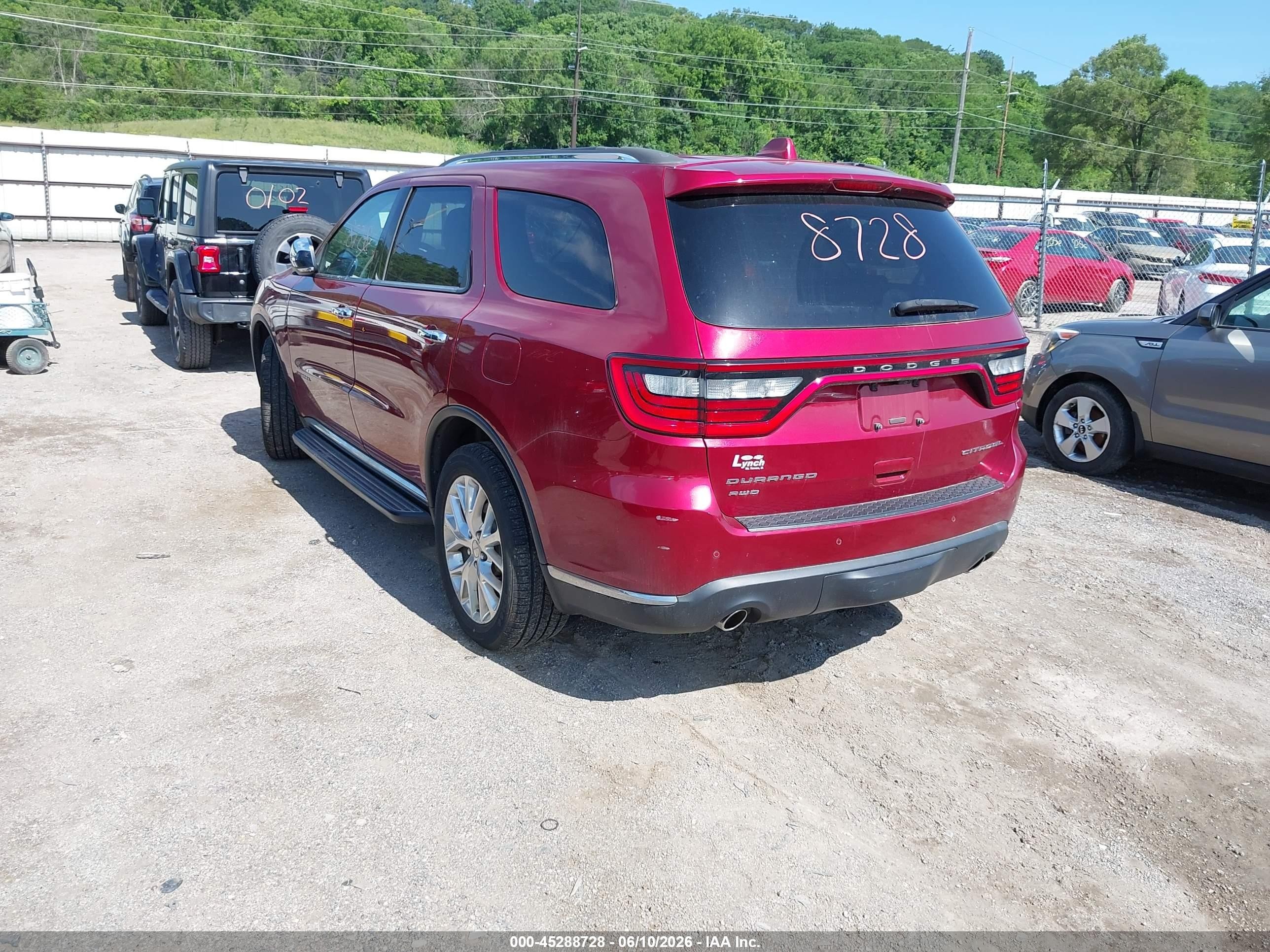 2014 Dodge Durango Citadel Red vin: 1C4RDJEG5EC971038