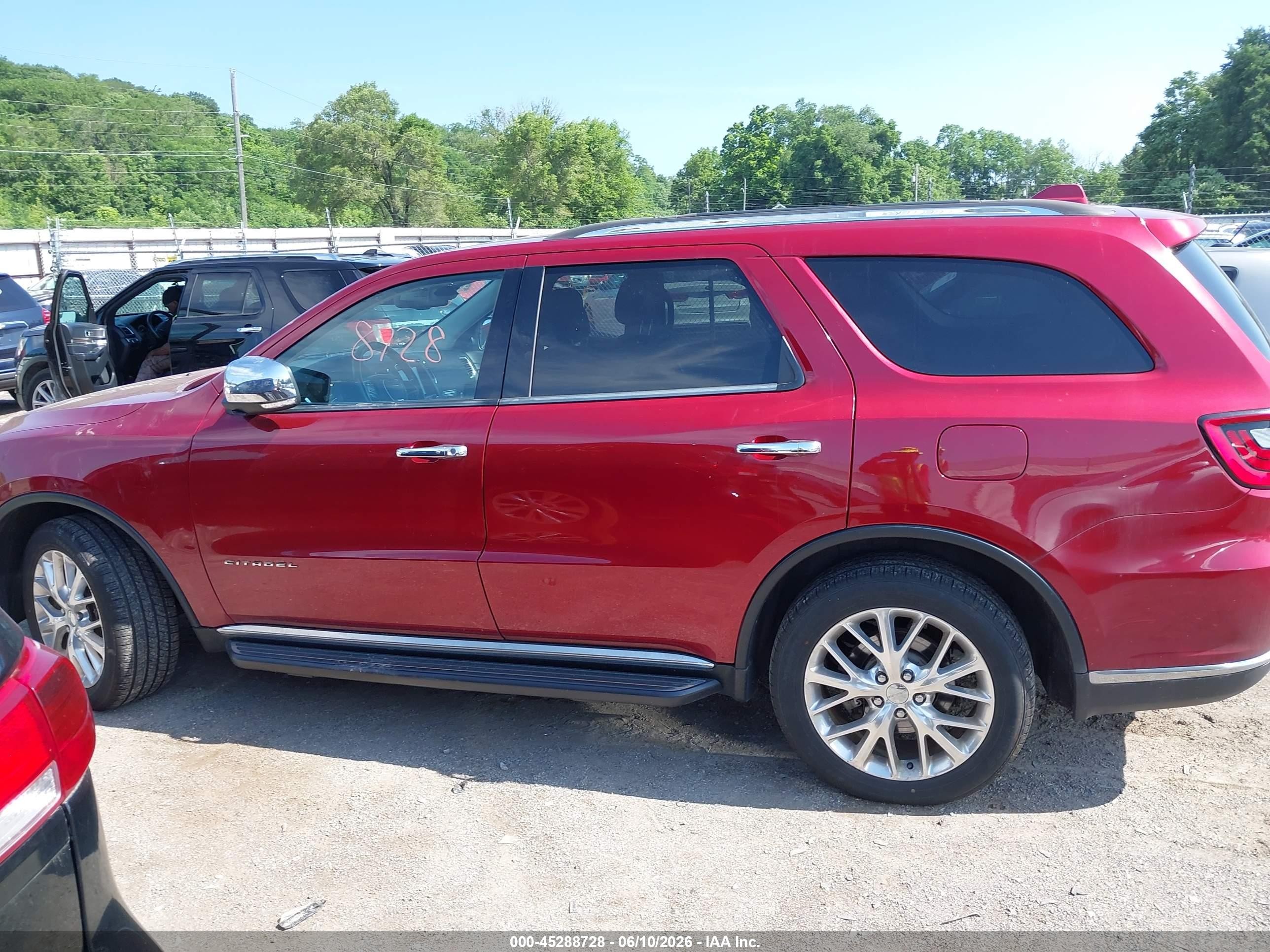 2014 Dodge Durango Citadel Red vin: 1C4RDJEG5EC971038