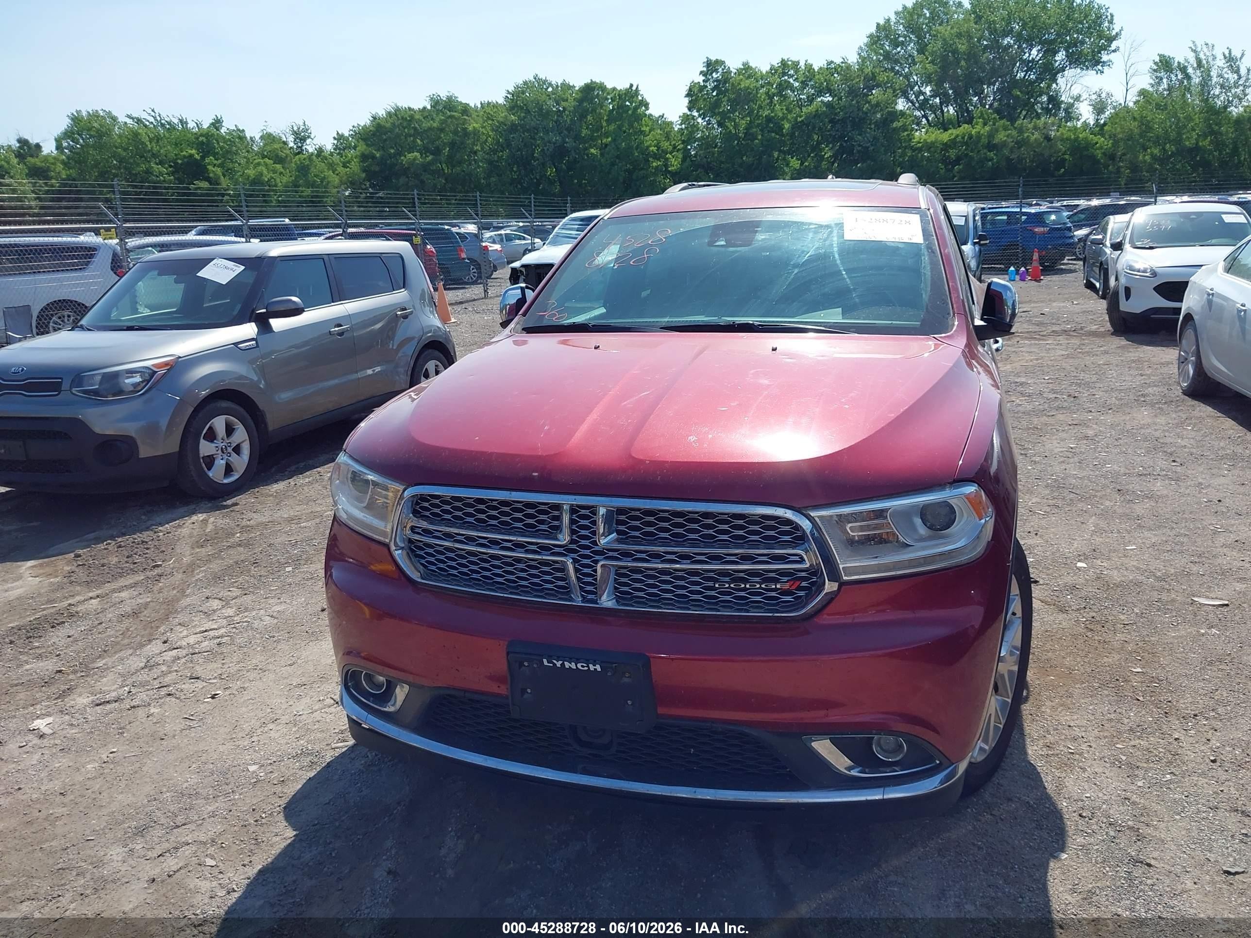 2014 Dodge Durango Citadel Red vin: 1C4RDJEG5EC971038