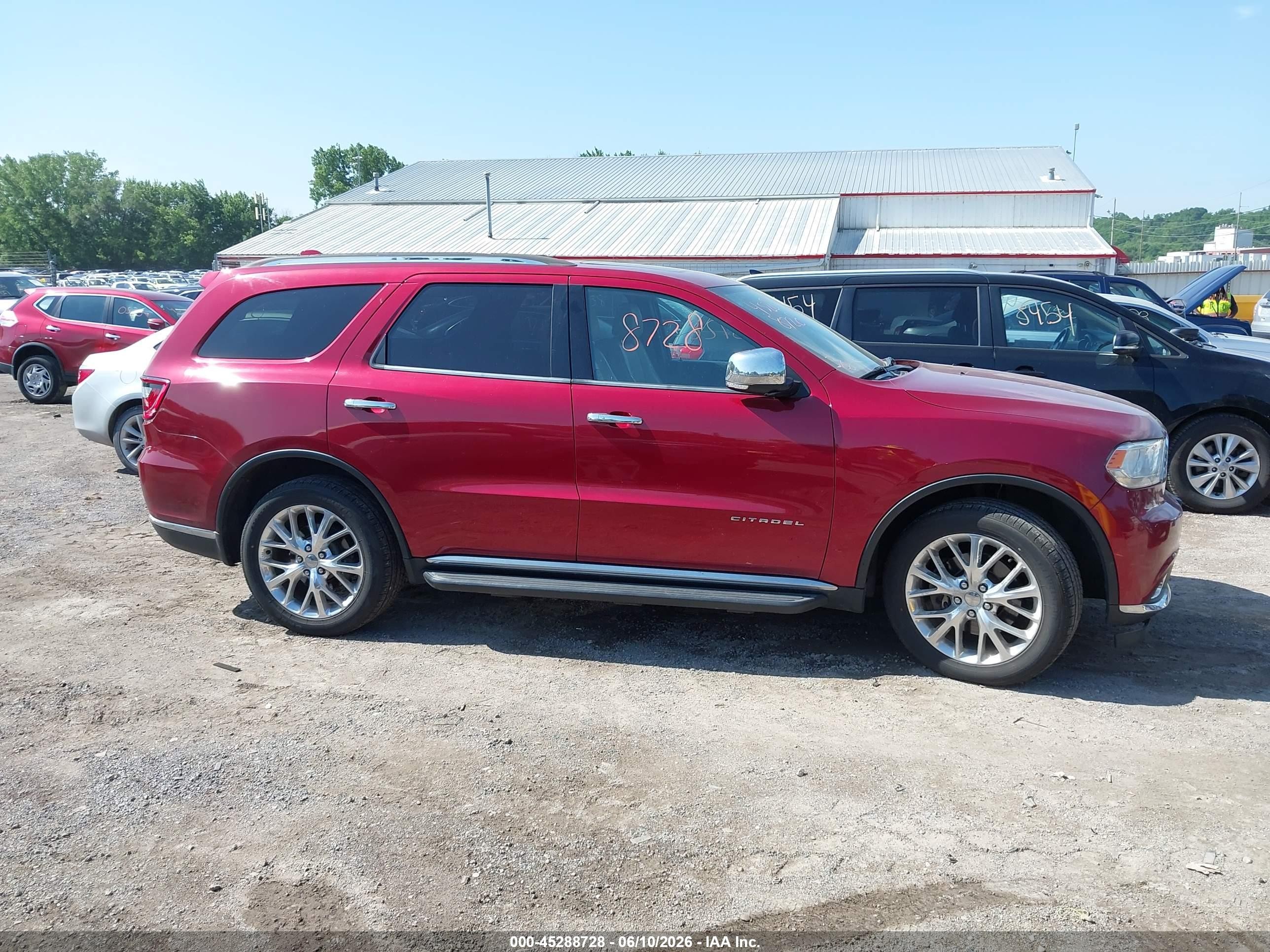 2014 Dodge Durango Citadel Red vin: 1C4RDJEG5EC971038
