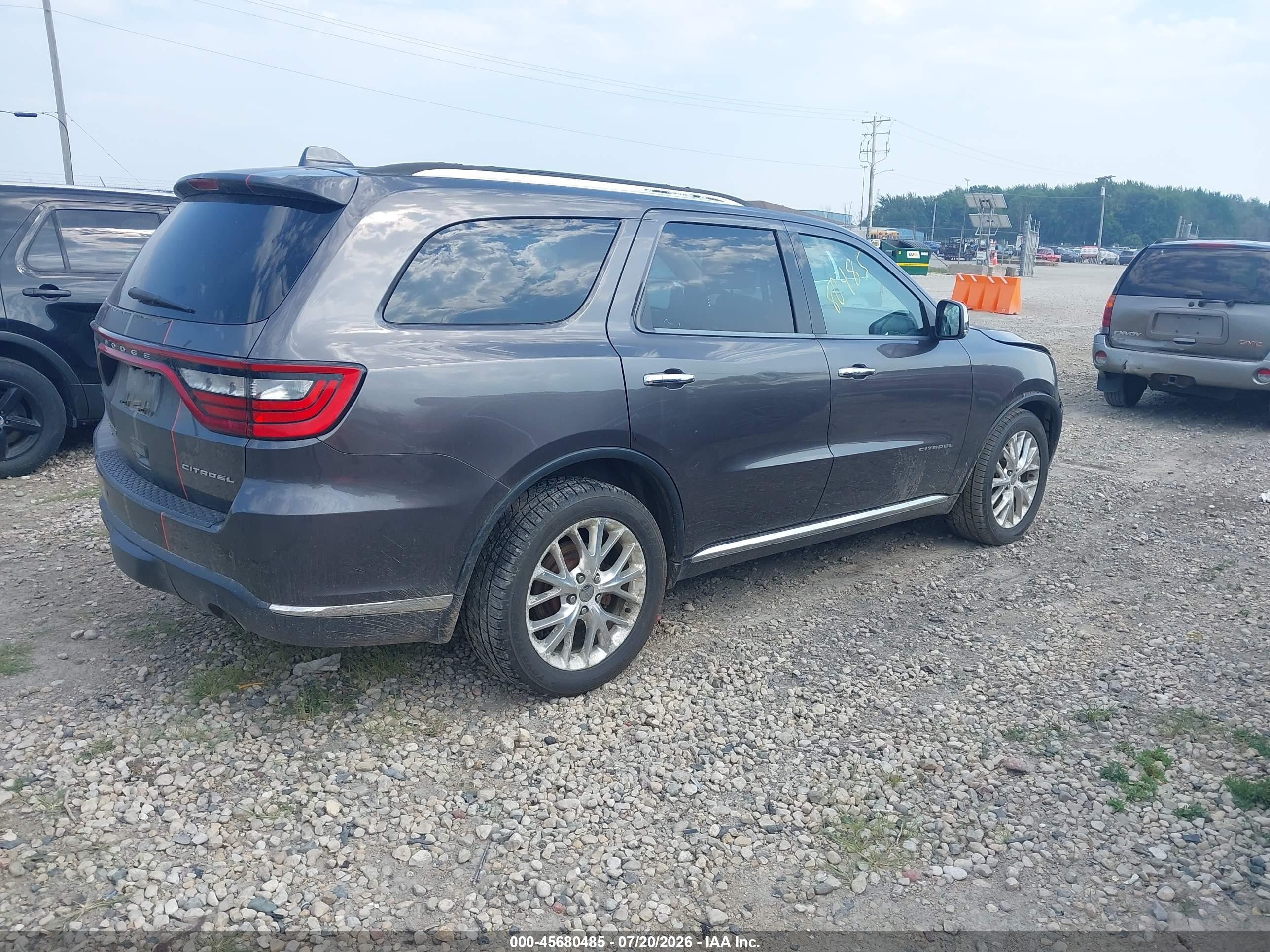 2015 Dodge Durango Citadel Gray vin: 1C4RDJEG5FC730050