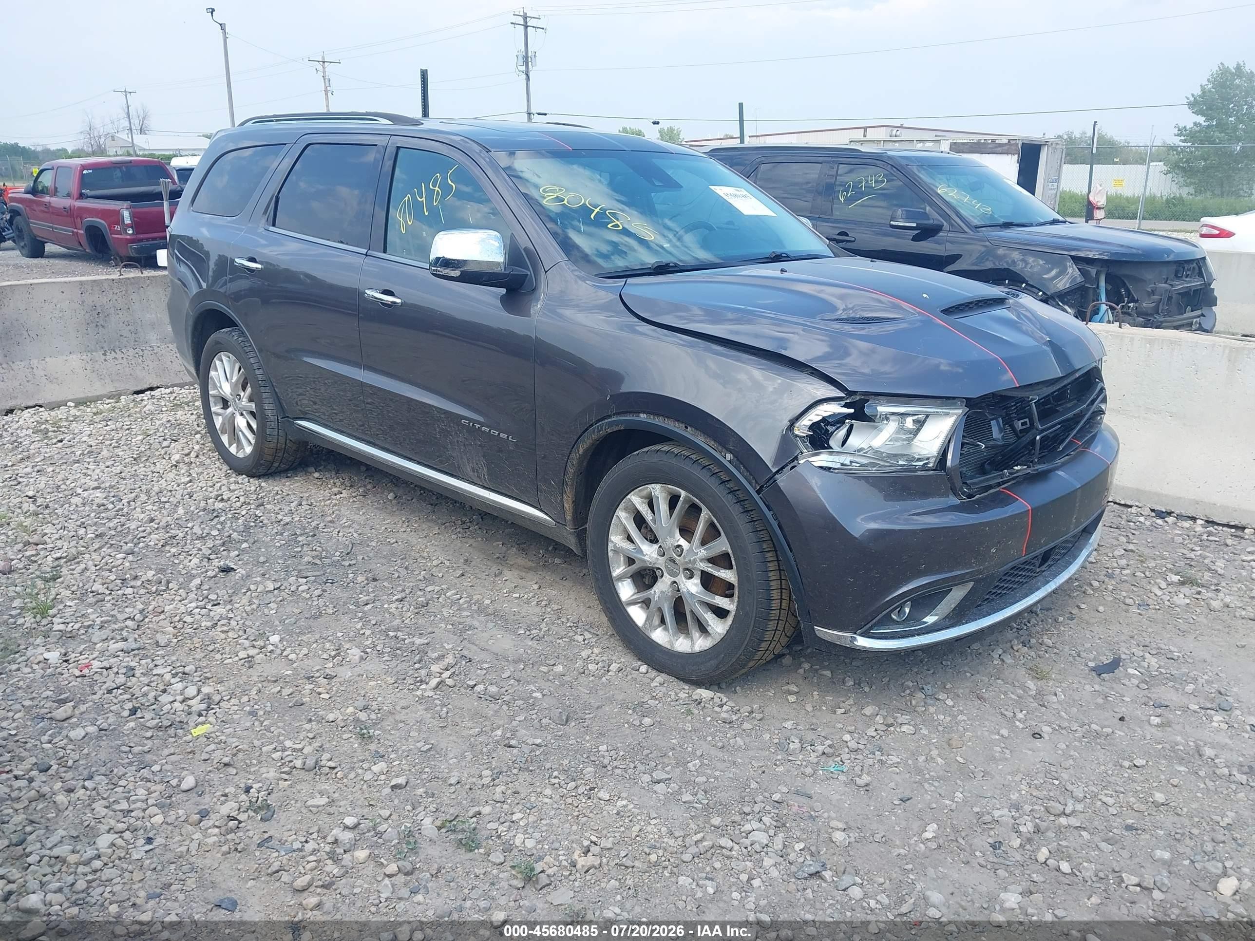 2015 Dodge Durango Citadel Gray vin: 1C4RDJEG5FC730050