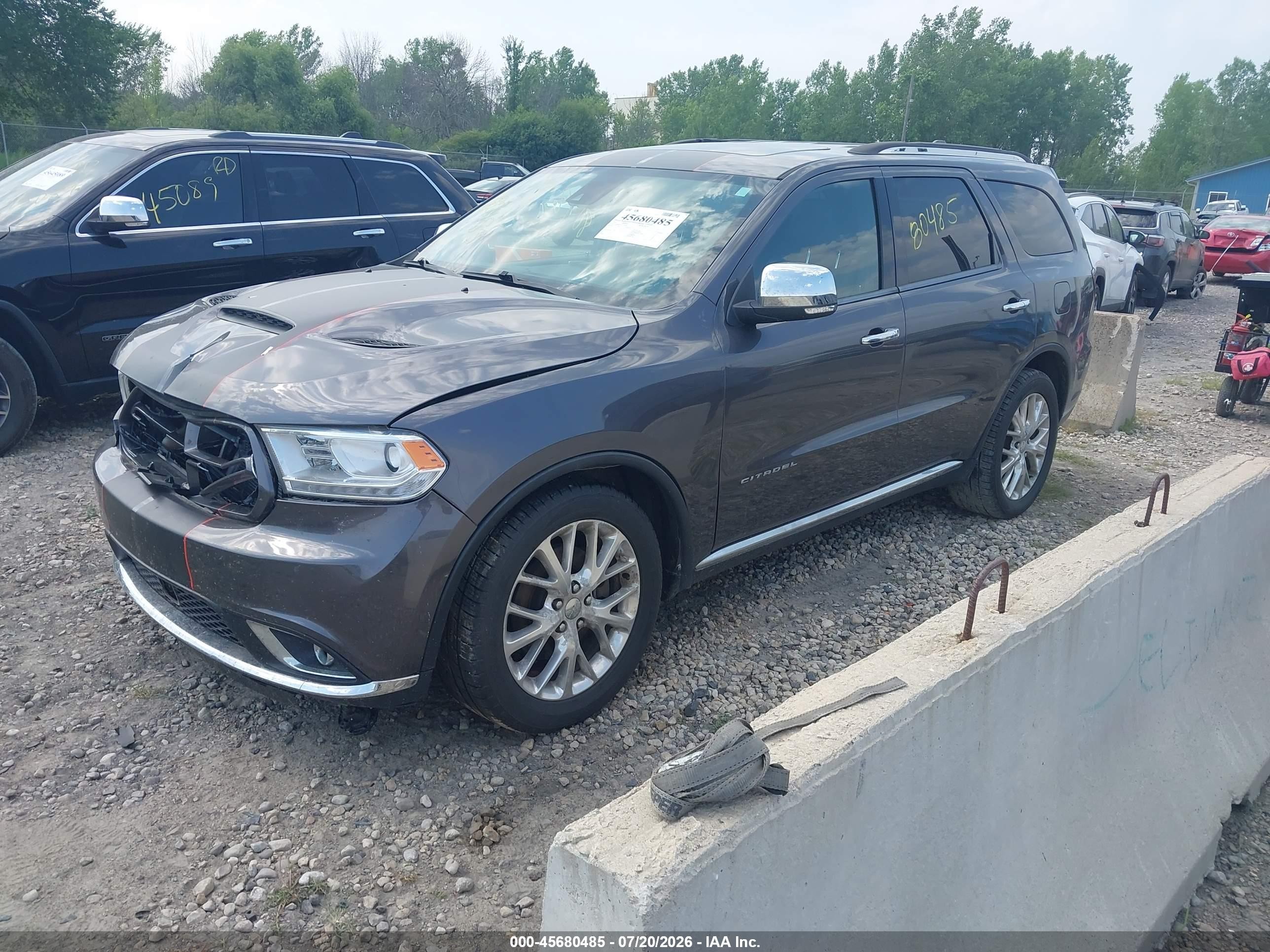 2015 Dodge Durango Citadel Gray vin: 1C4RDJEG5FC730050