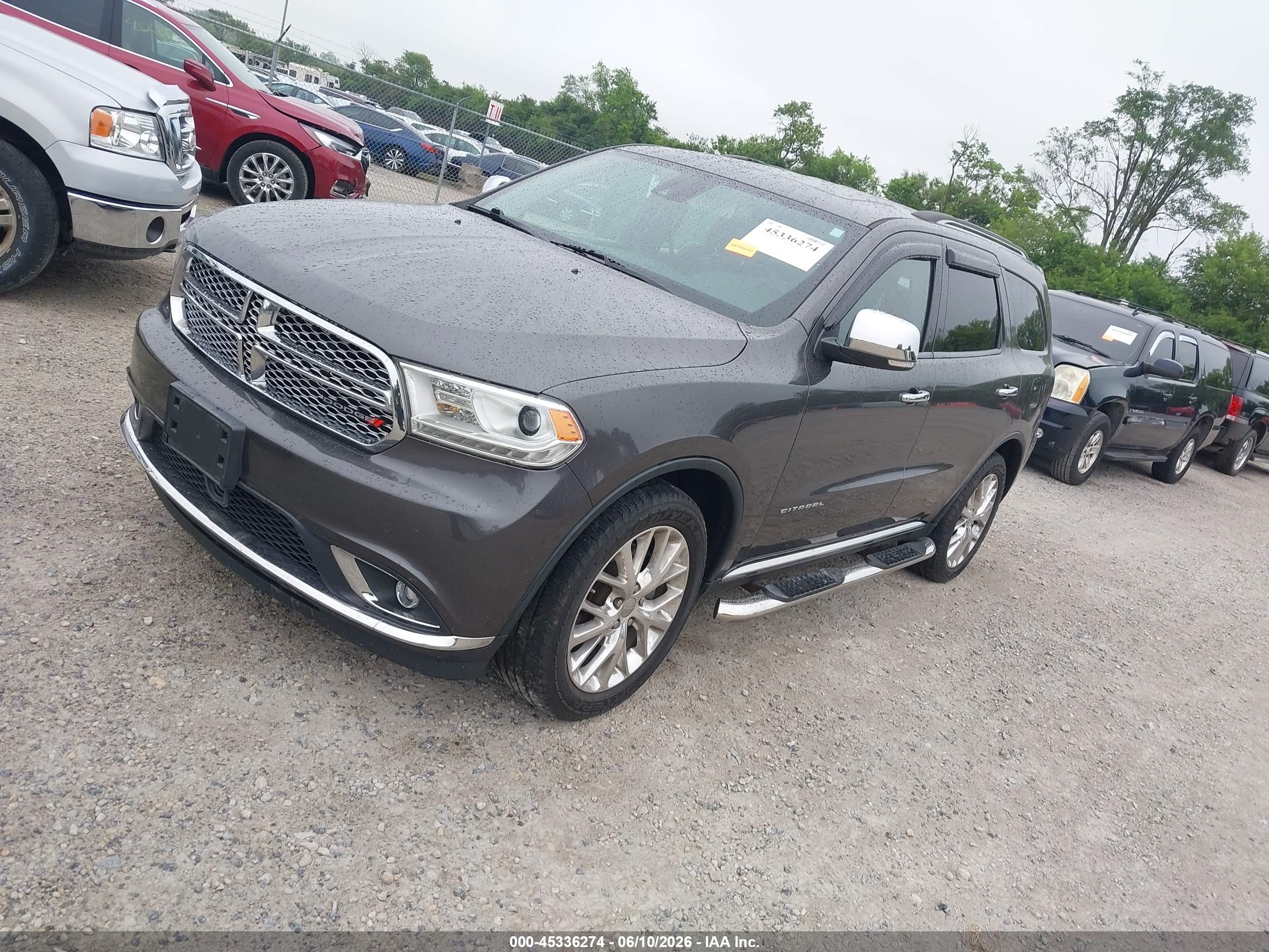 2015 Dodge Durango Citadel Gray vin: 1C4RDJEG5FC917420