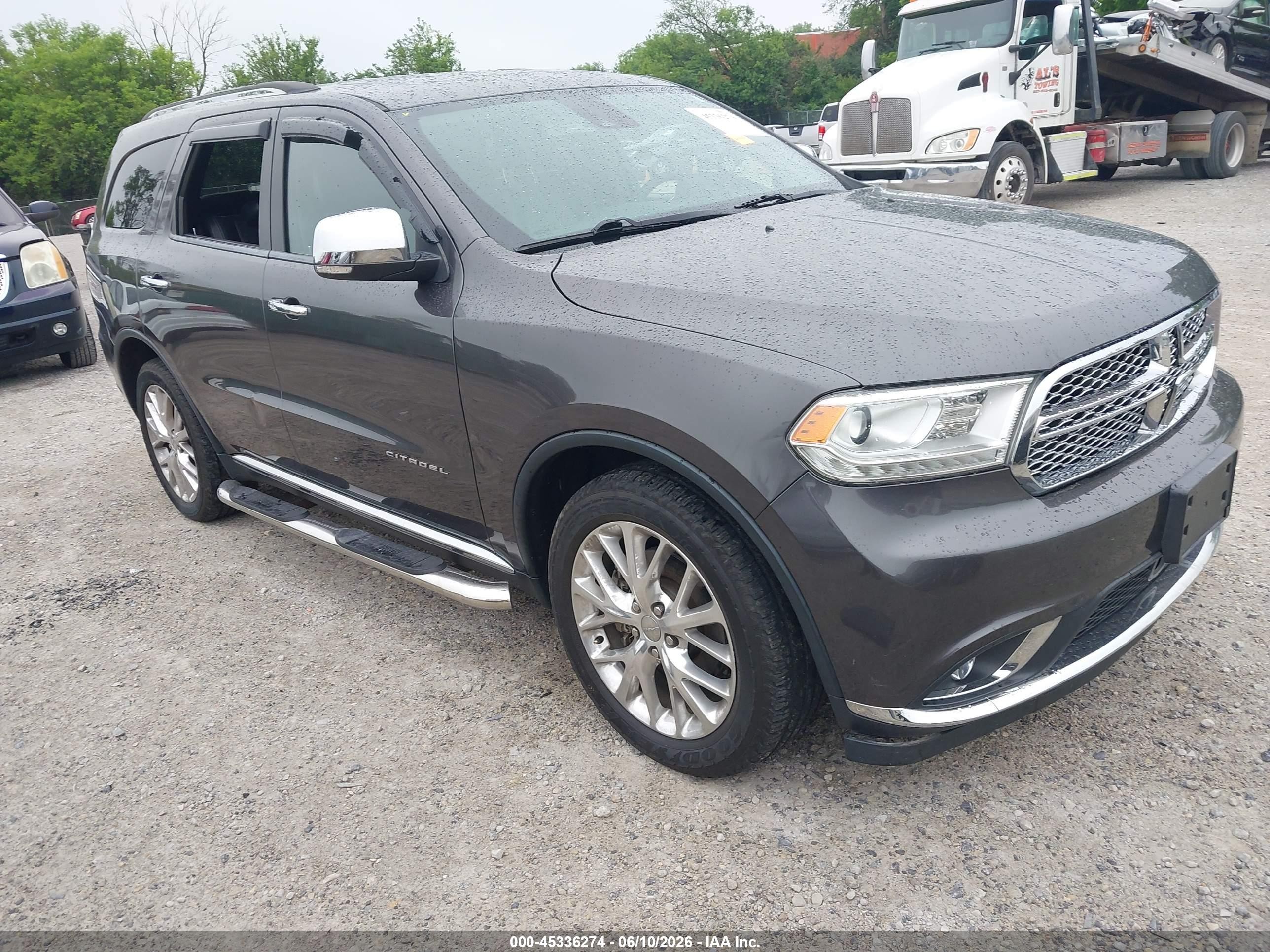 2015 Dodge Durango Citadel Gray vin: 1C4RDJEG5FC917420