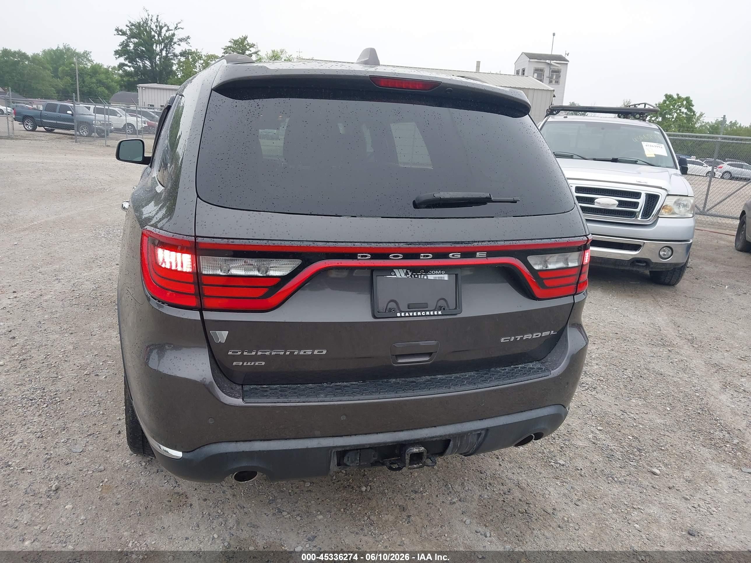 2015 Dodge Durango Citadel Gray vin: 1C4RDJEG5FC917420
