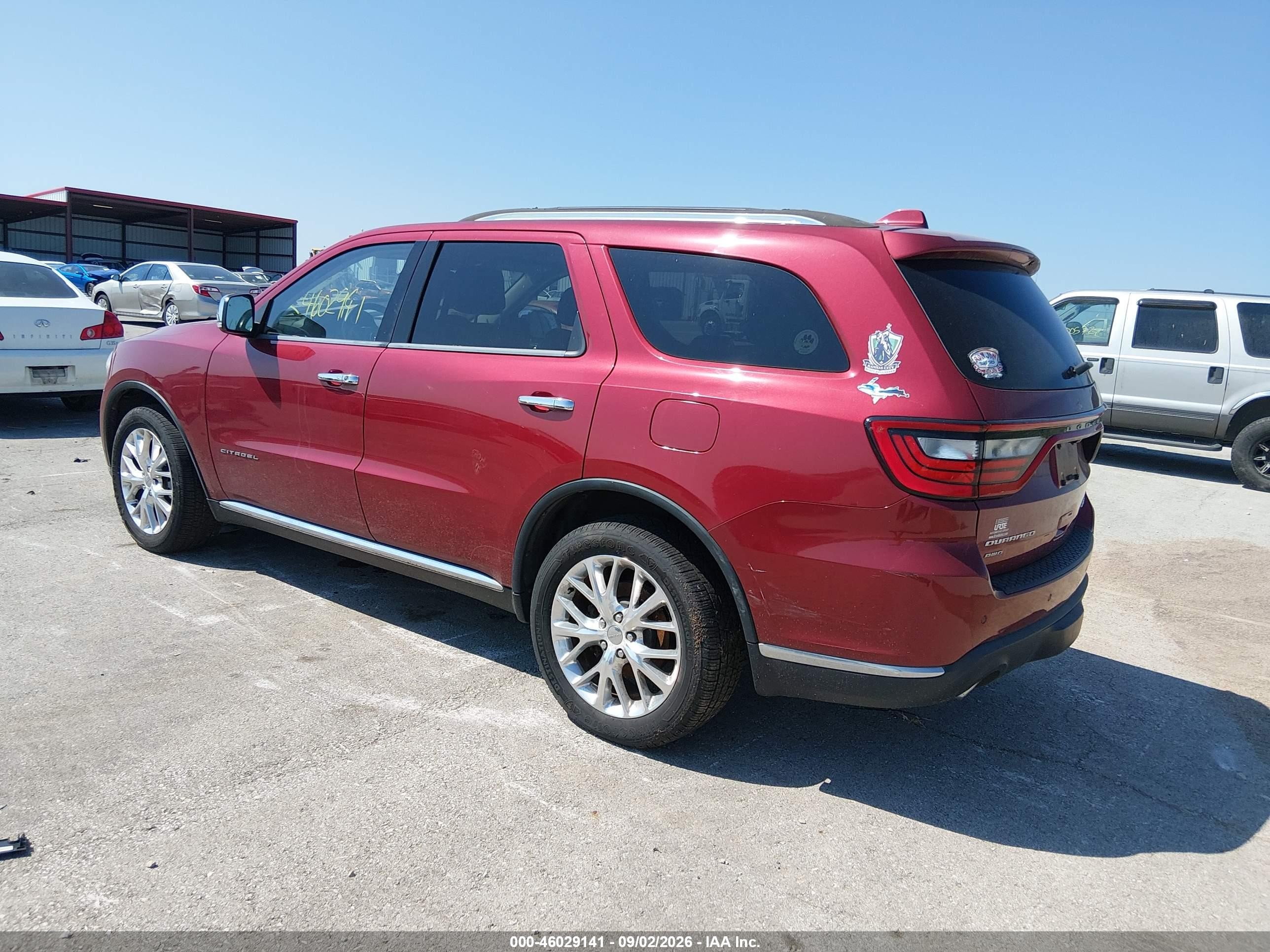2015 Dodge Durango Citadel Red vin: 1C4RDJEG6FC156221