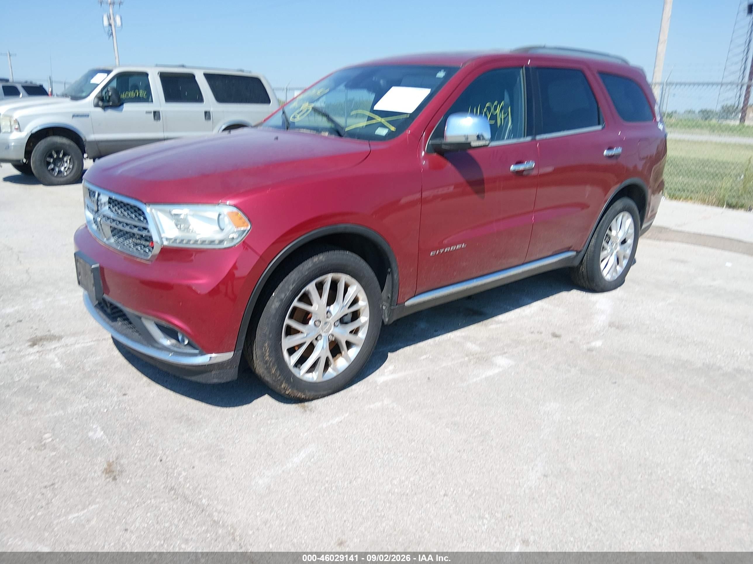 2015 Dodge Durango Citadel Red vin: 1C4RDJEG6FC156221