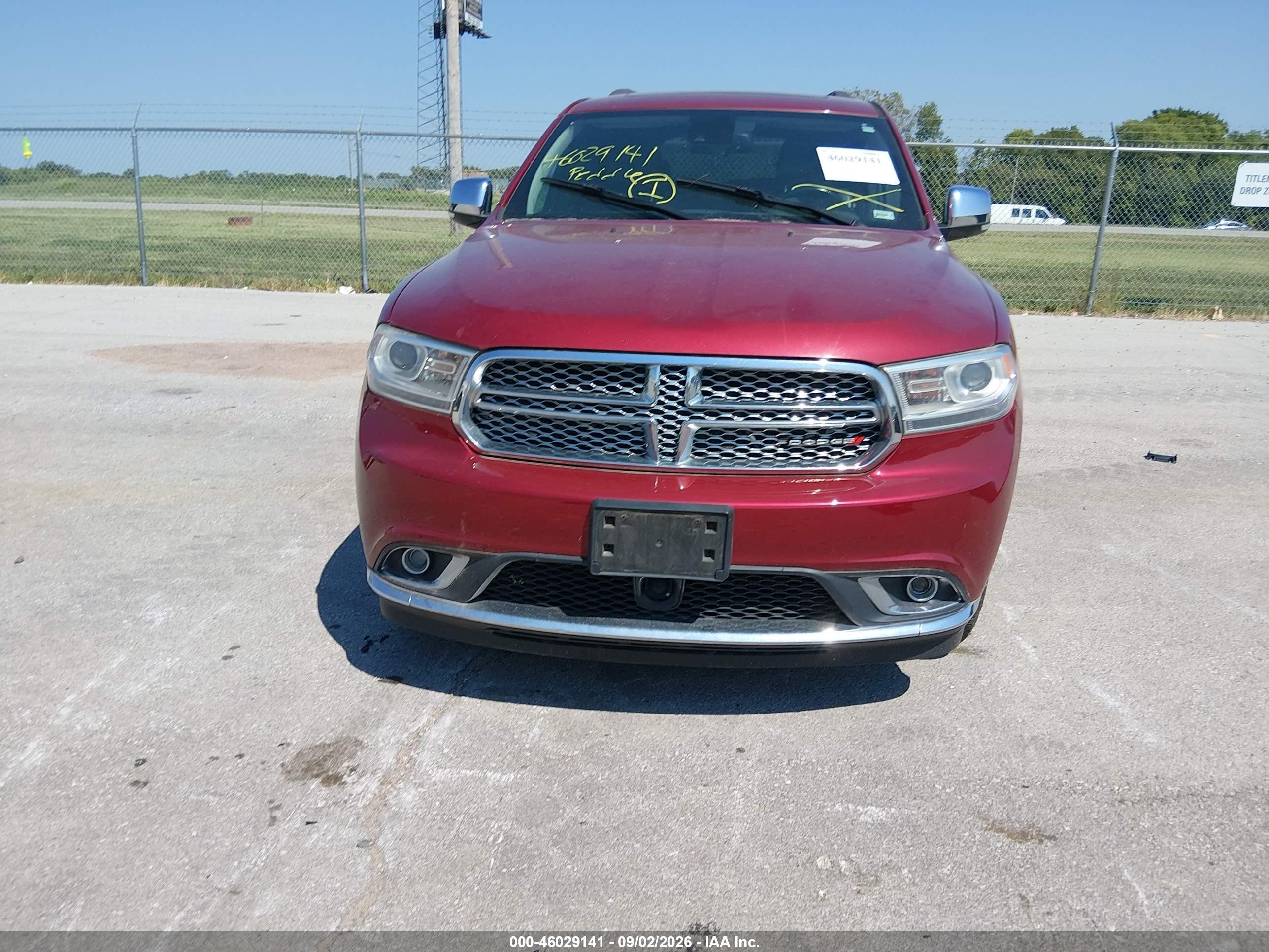 2015 Dodge Durango Citadel Red vin: 1C4RDJEG6FC156221