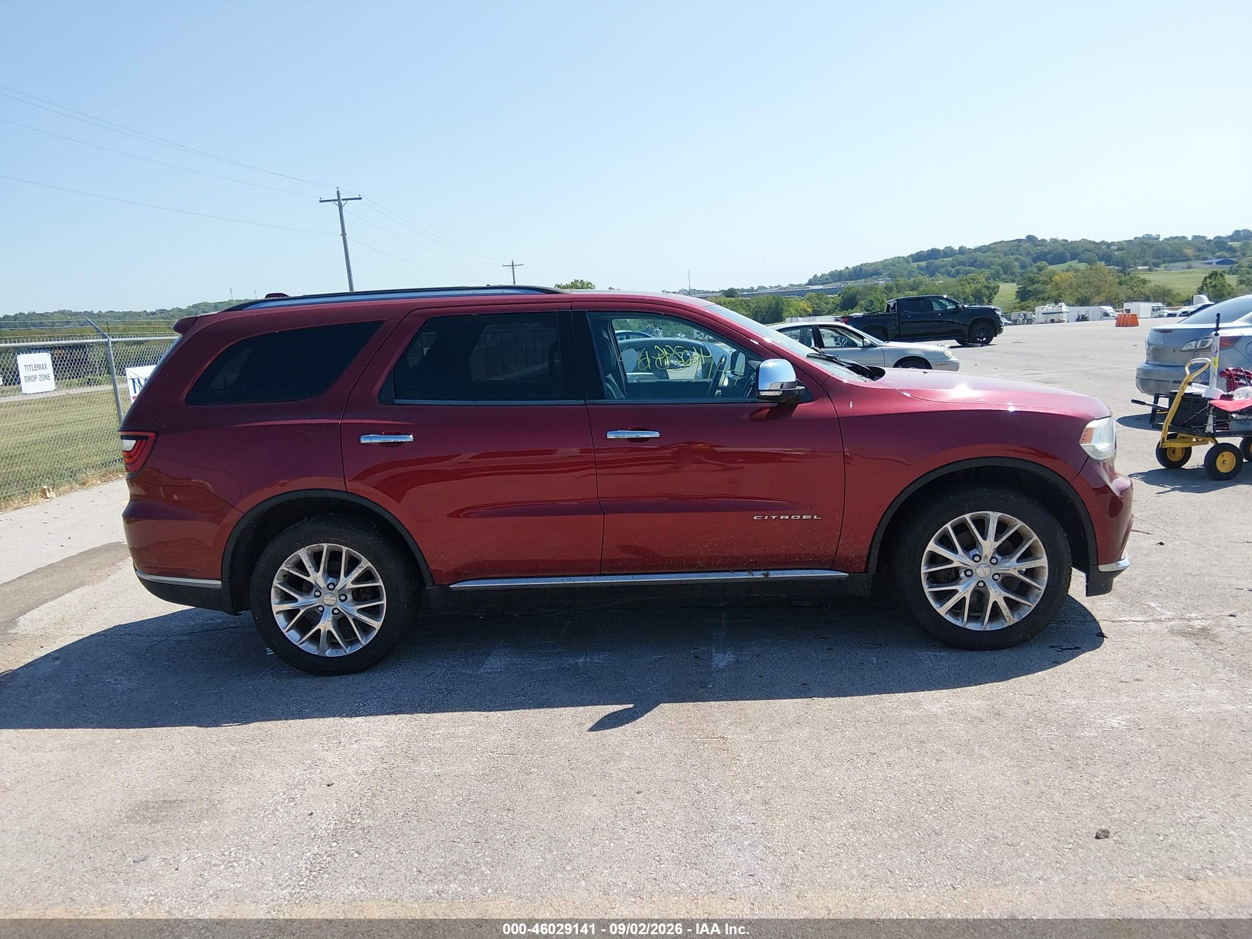 2015 Dodge Durango Citadel Red vin: 1C4RDJEG6FC156221