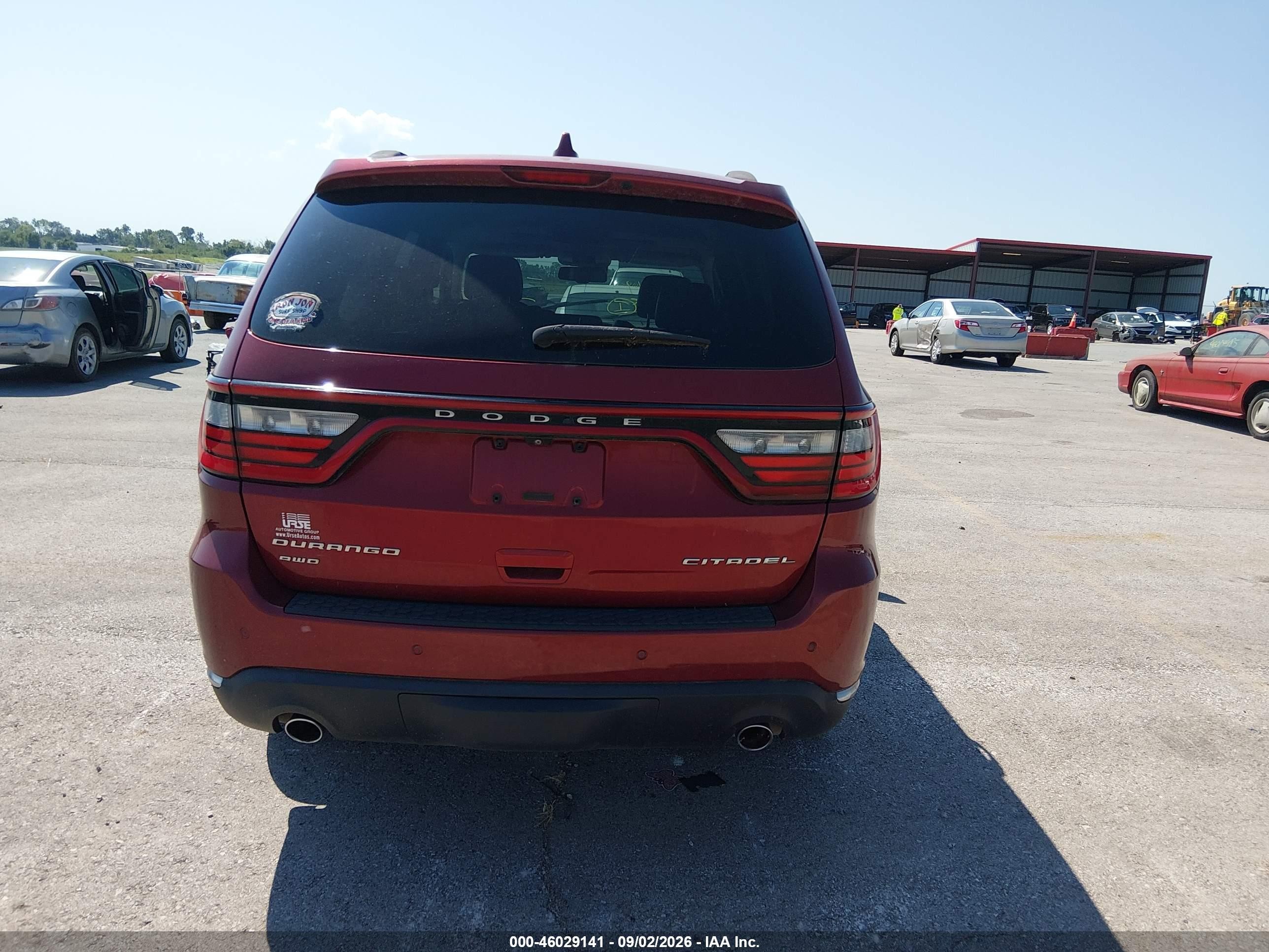 2015 Dodge Durango Citadel Red vin: 1C4RDJEG6FC156221