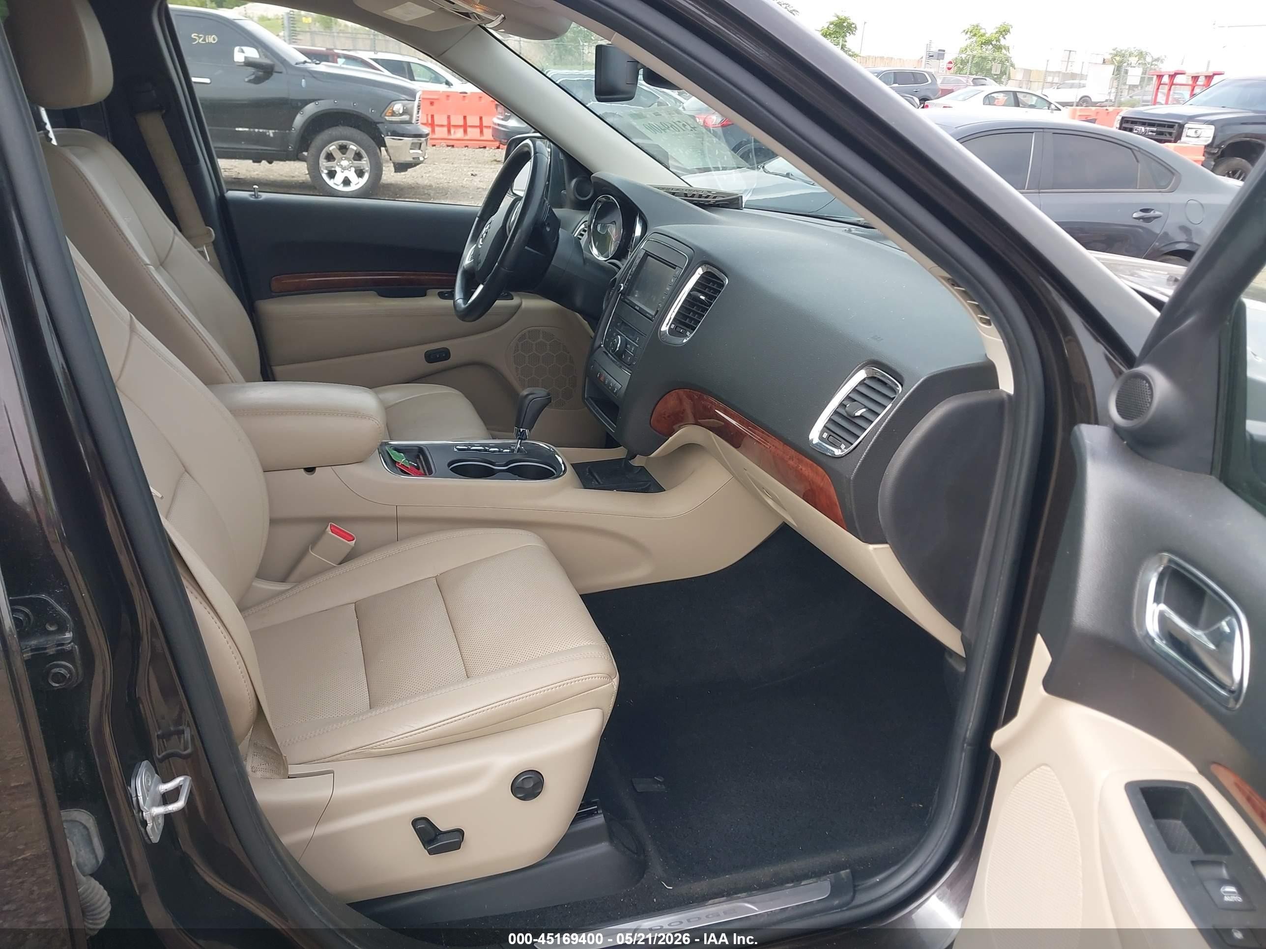 2012 Dodge Durango Citadel Dark Brown vin: 1C4RDJEG7CC337274