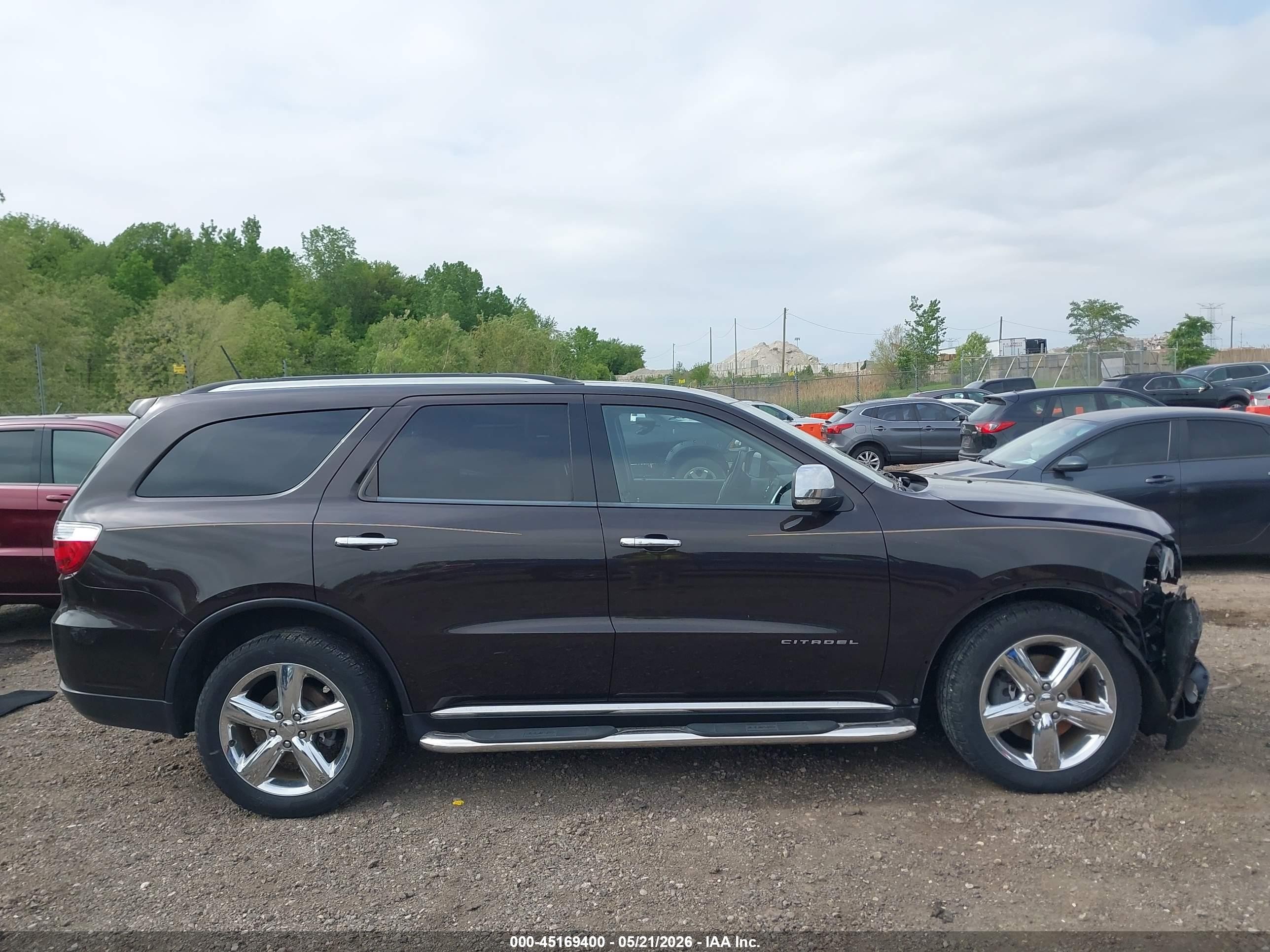 2012 Dodge Durango Citadel Dark Brown vin: 1C4RDJEG7CC337274