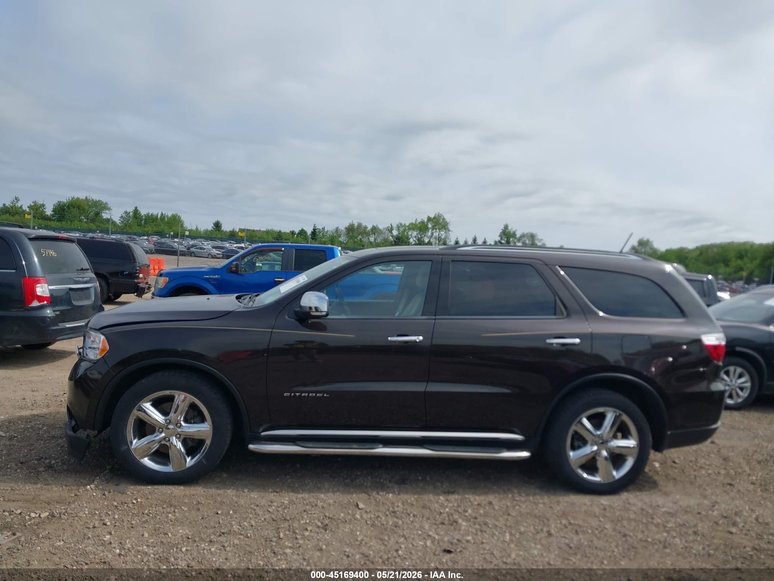 2012 Dodge Durango Citadel Dark Brown vin: 1C4RDJEG7CC337274