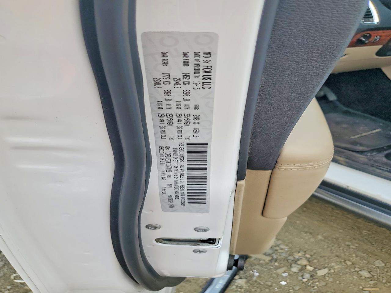 2015 Dodge Durango Citadel White vin: 1C4RDJEG7FC177823