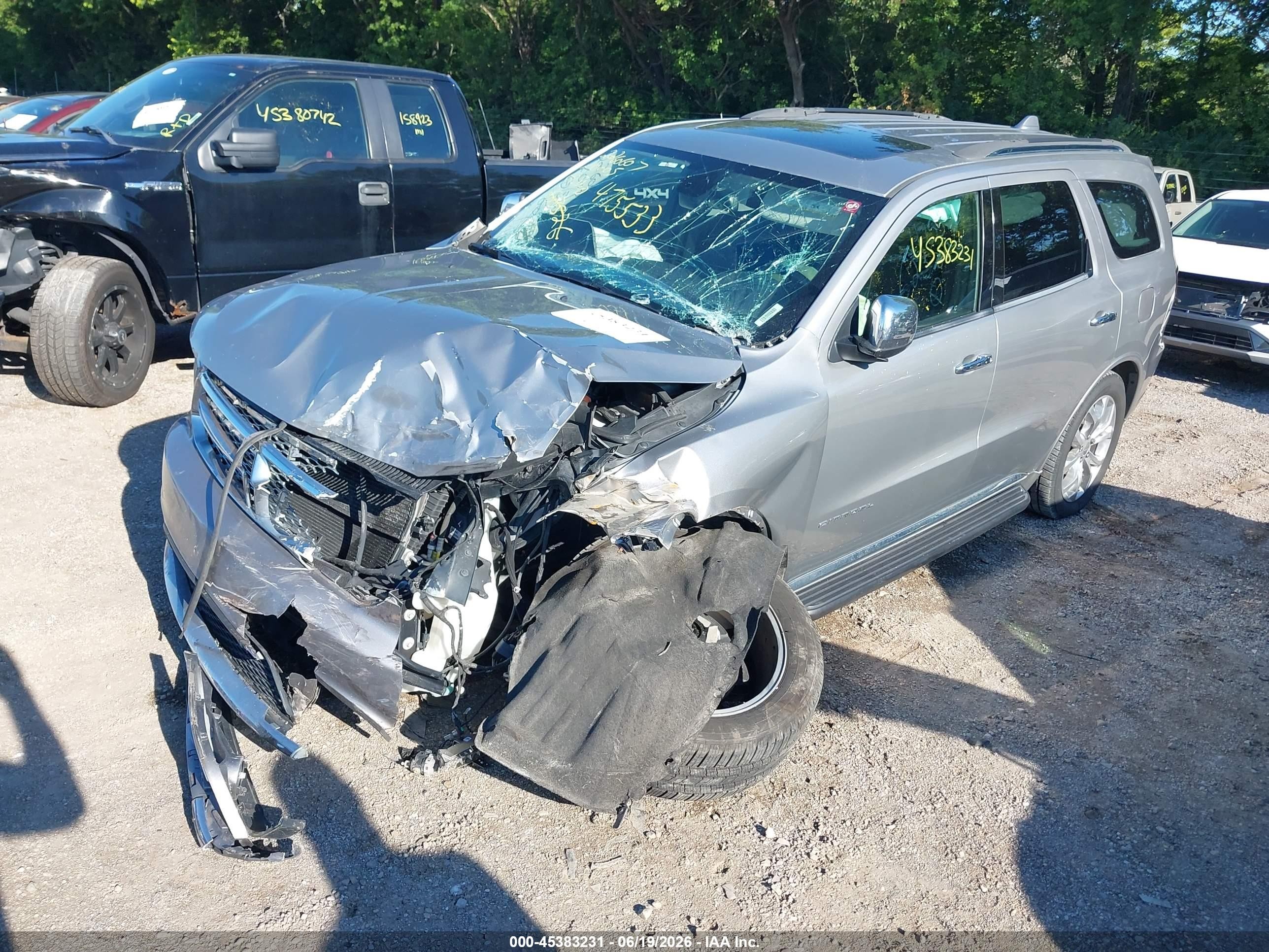 2016 Dodge Durango Citadel Silver vin: 1C4RDJEG7GC475533