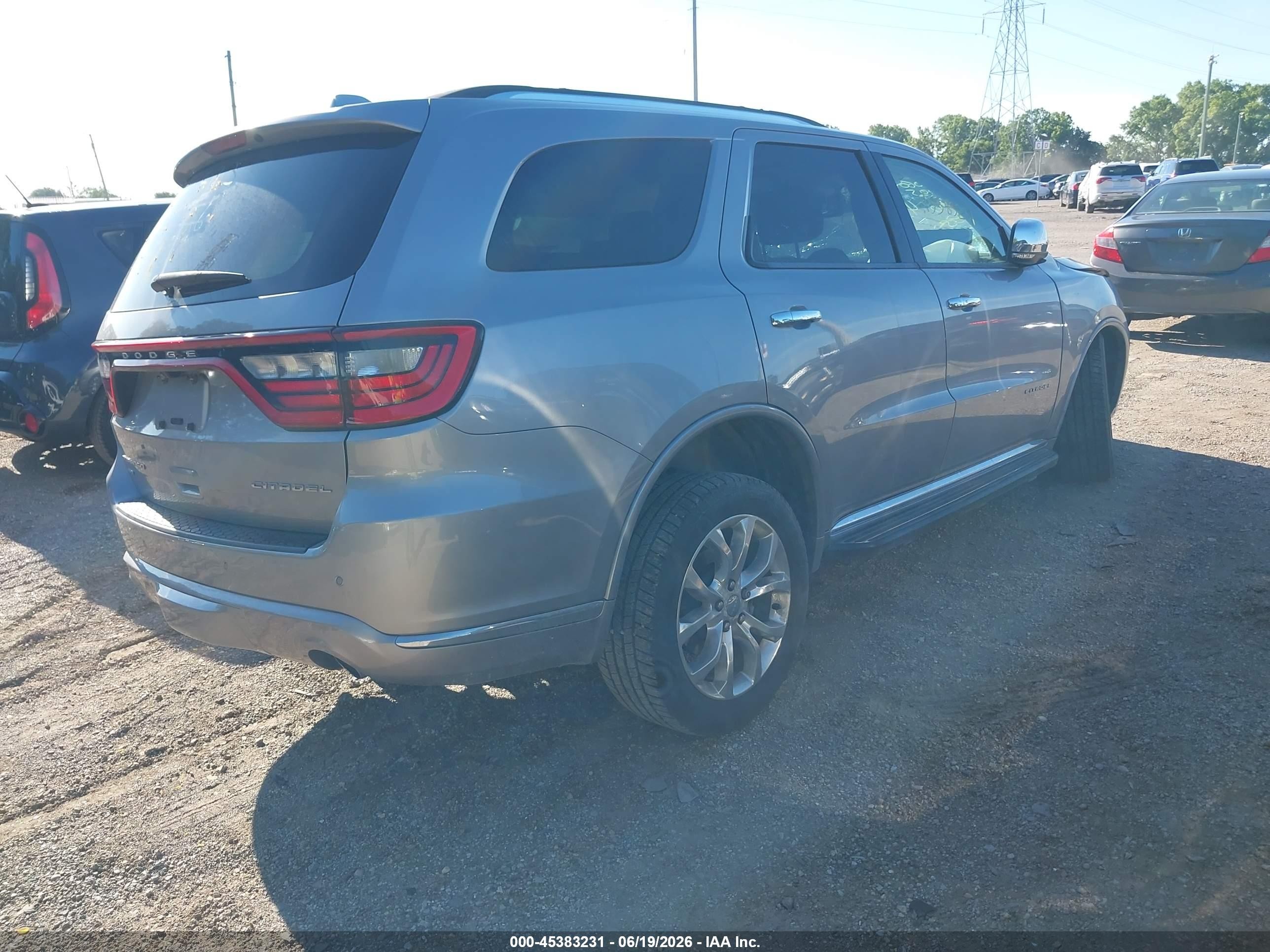 2016 Dodge Durango Citadel Silver vin: 1C4RDJEG7GC475533
