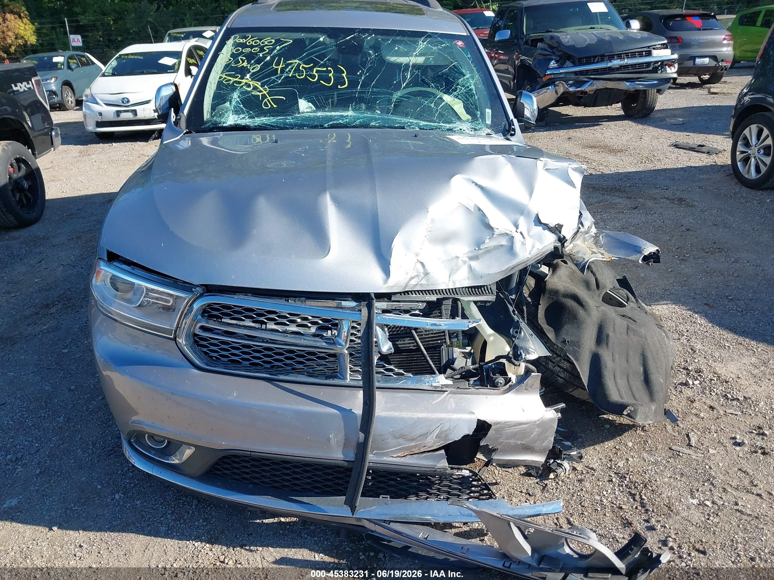 2016 Dodge Durango Citadel Silver vin: 1C4RDJEG7GC475533